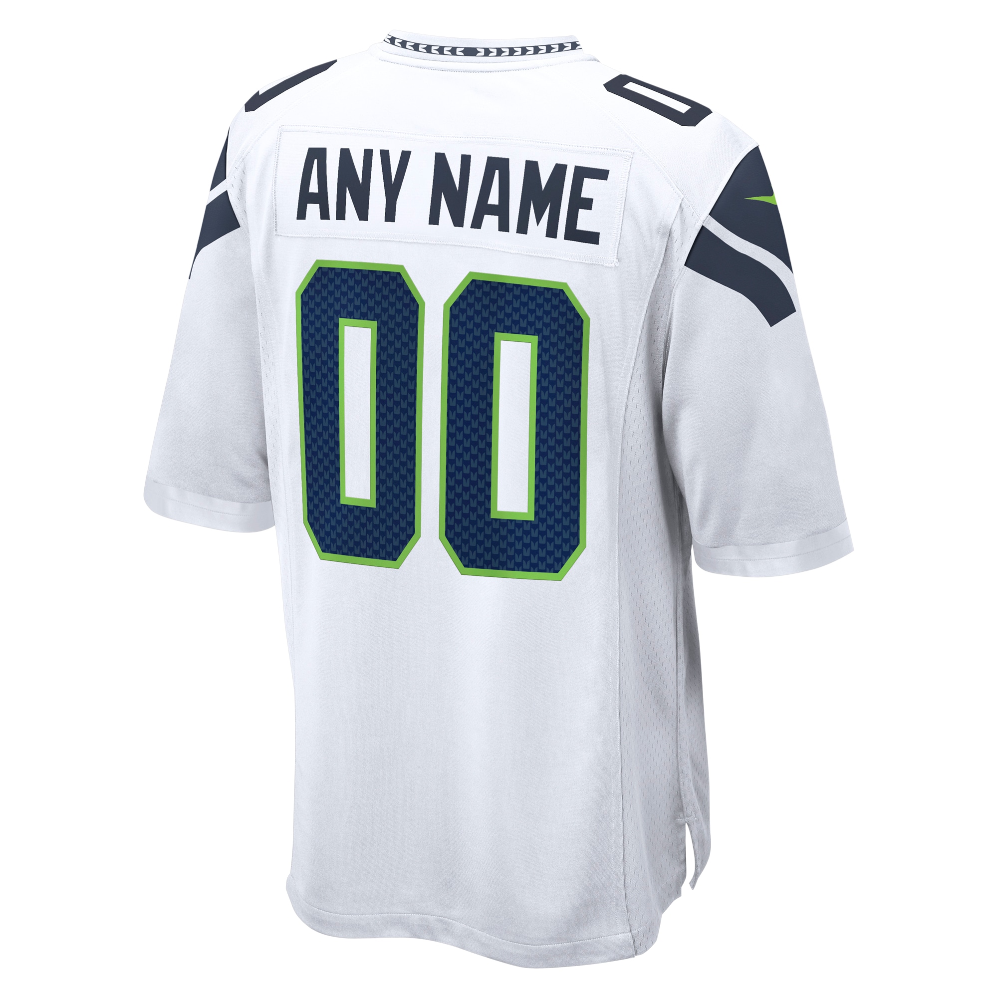 Seattle Seahawks White Custom Game NFL Jersey Men's