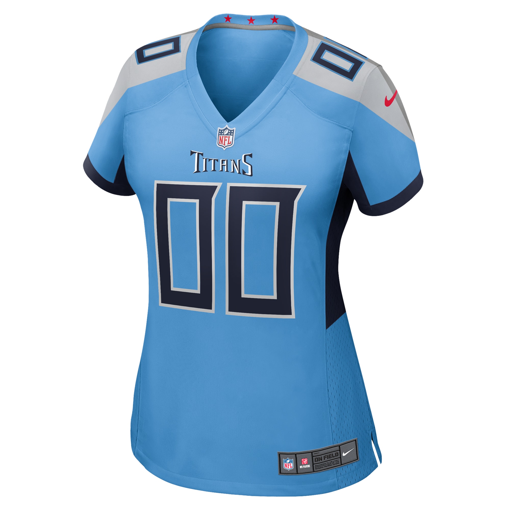 Light Blue Tennessee Titans Alternate Custom Game NFL Jersey Women's