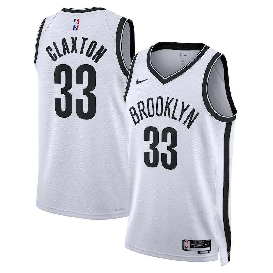 Nic Claxton 33 Brooklyn Nets Unisex Swingman Association Editio White NBA Jersey Unisex