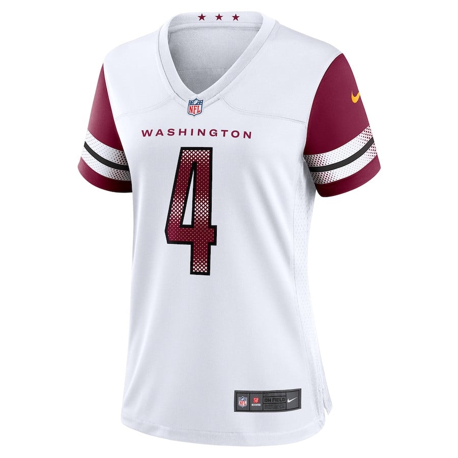Frankie Luvu 4 Washington Commanders Game White NFL Jersey Women's