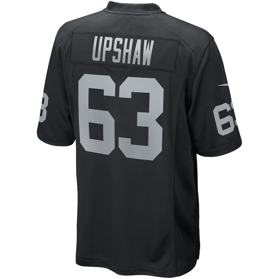 Gene Upshaw 63 Las Vegas Raiders Team Game Black NFL Jersey Men's