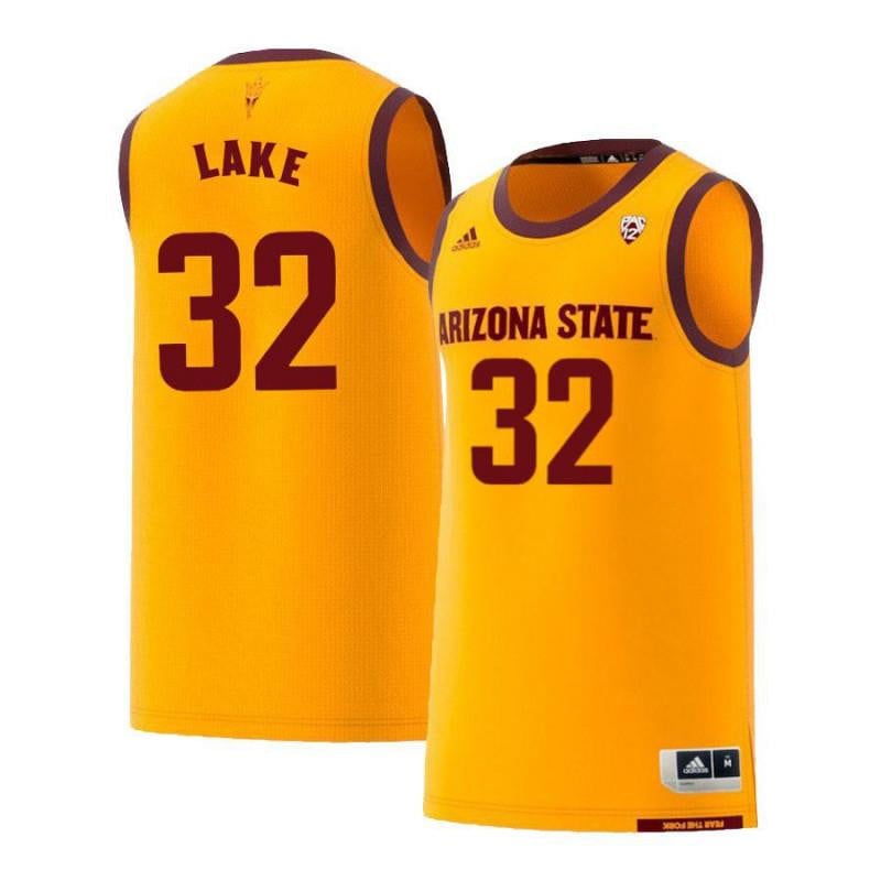 32 DeQuon Lake Yellow Retro Arizona State Sun Devils NCAA Jersey Men's