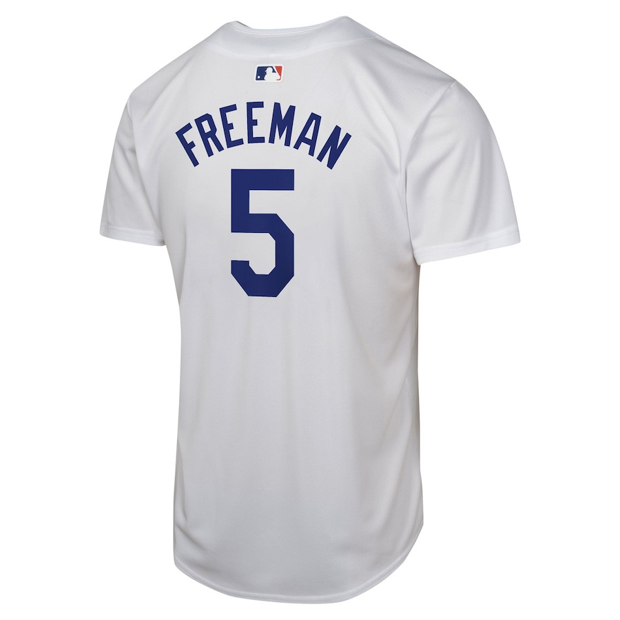 Freddie Freeman 5 Los Angeles Dodgers Home Game Player White MLB Jersey Youth
