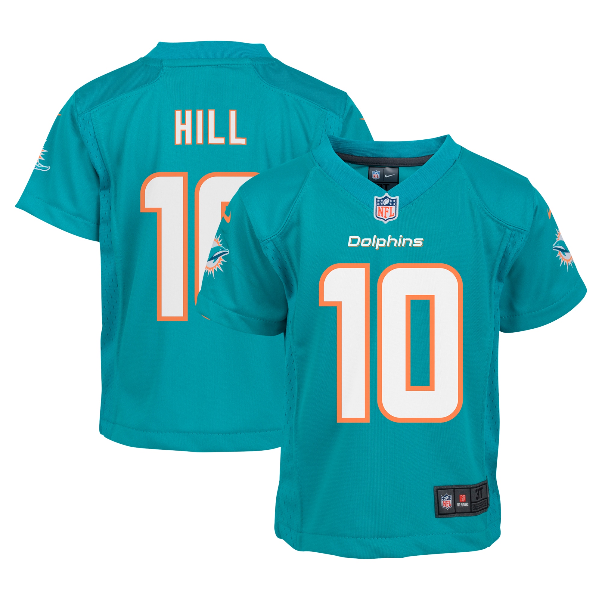 Infant Miami Dolphins Tyreek Hill Aqua Player Game NFL Jersey Men's