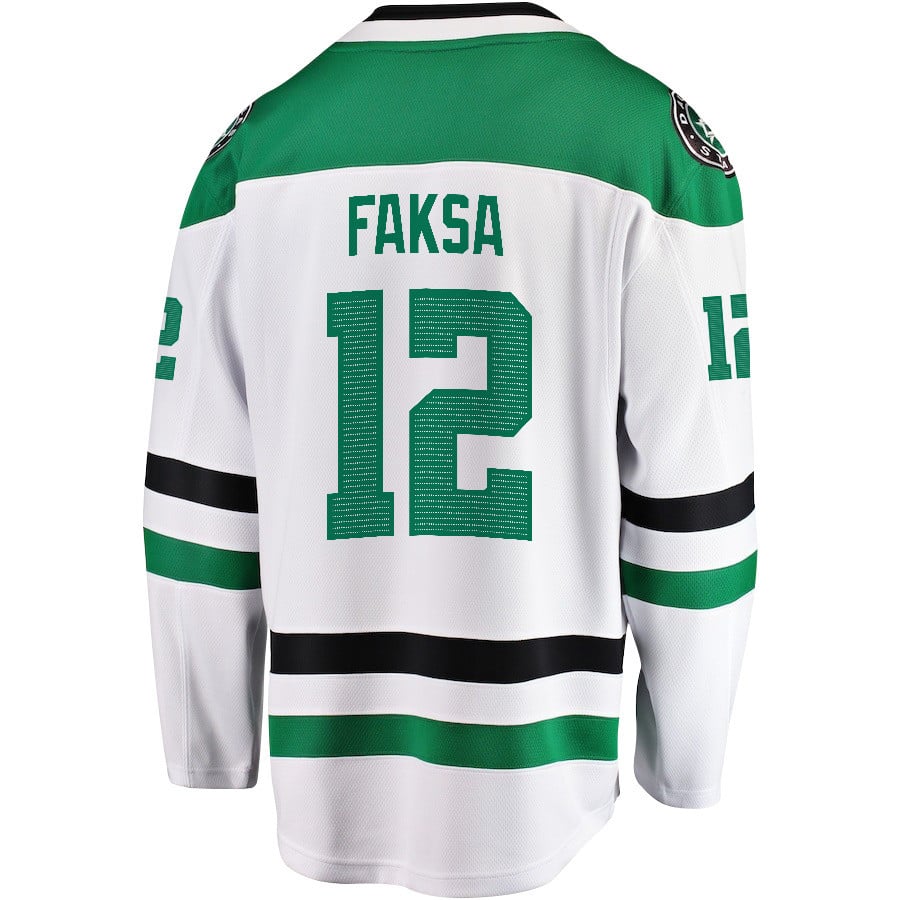 Radek Faksa 12 Dallas Stars 2024 Playoffs Patch Away Breakaway Men NHL Jersey Men's