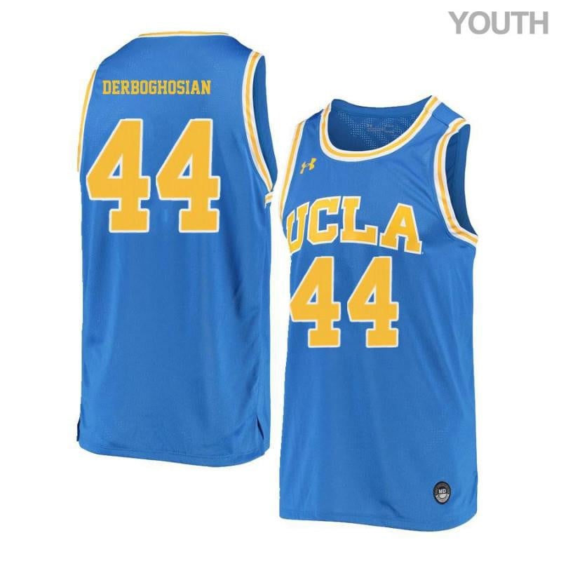 44 Sooren Derboghosian Blue Retro Elite UCLA Bruins NCAA Jersey Youth