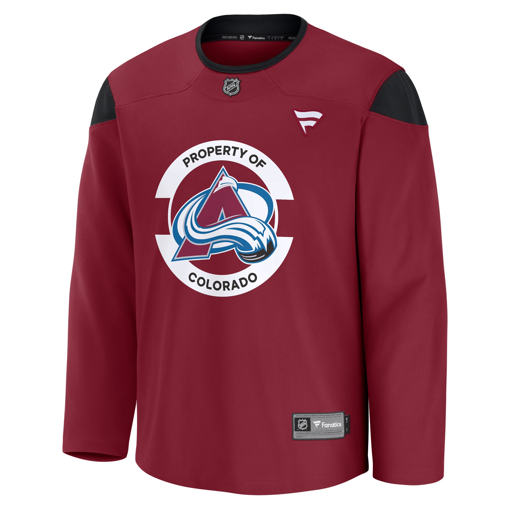 Colorado Avalanche Burgundy Team Practice NHL Jersey Men's