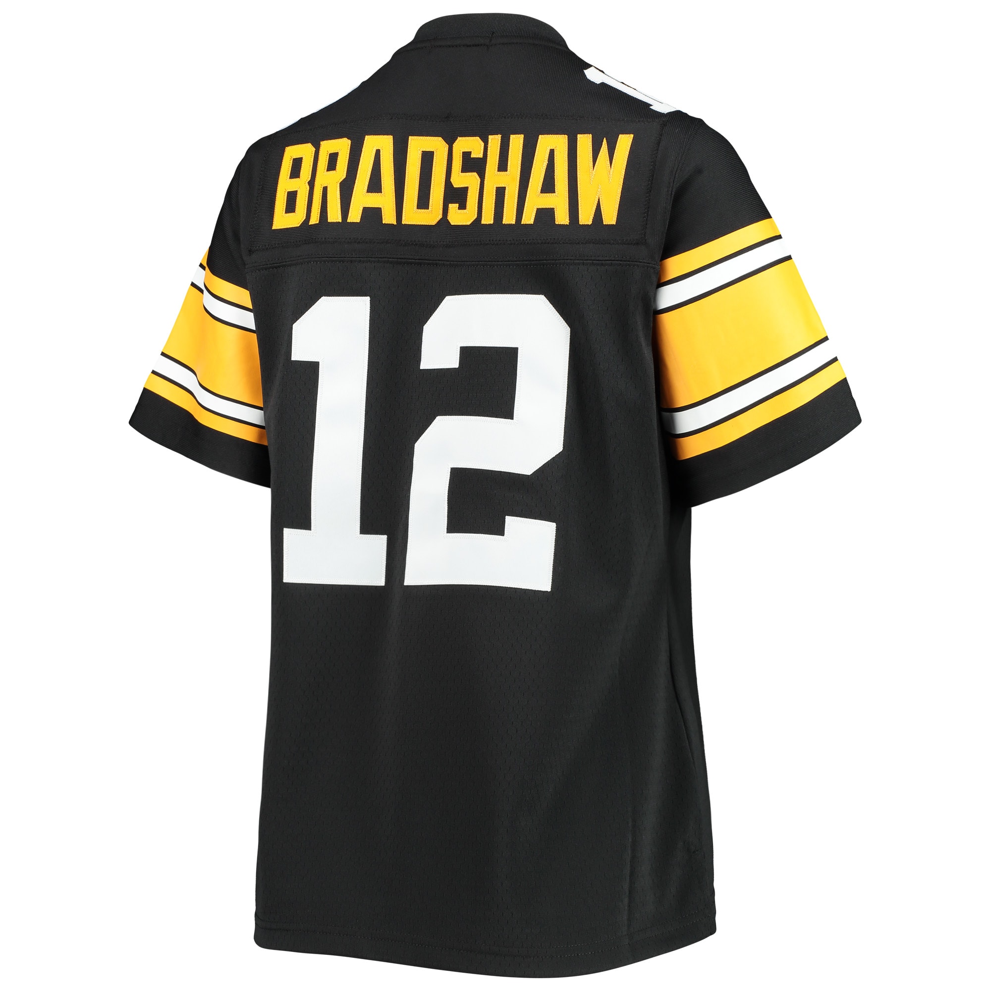 Pittsburgh Steelers Terry Bradshaw Mitchell Ness Black Legacy Player NFL Jersey Women's