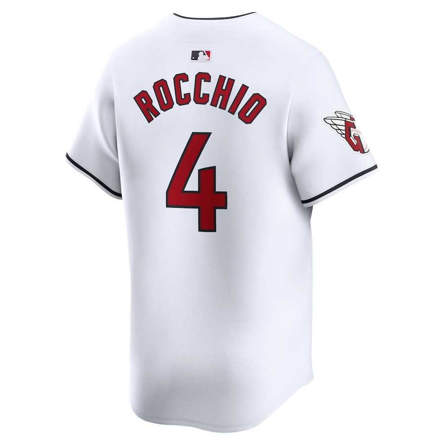 Brayan Rocchio 4 Cleveland Guardians Home Limited Player White MLB Jersey Men's