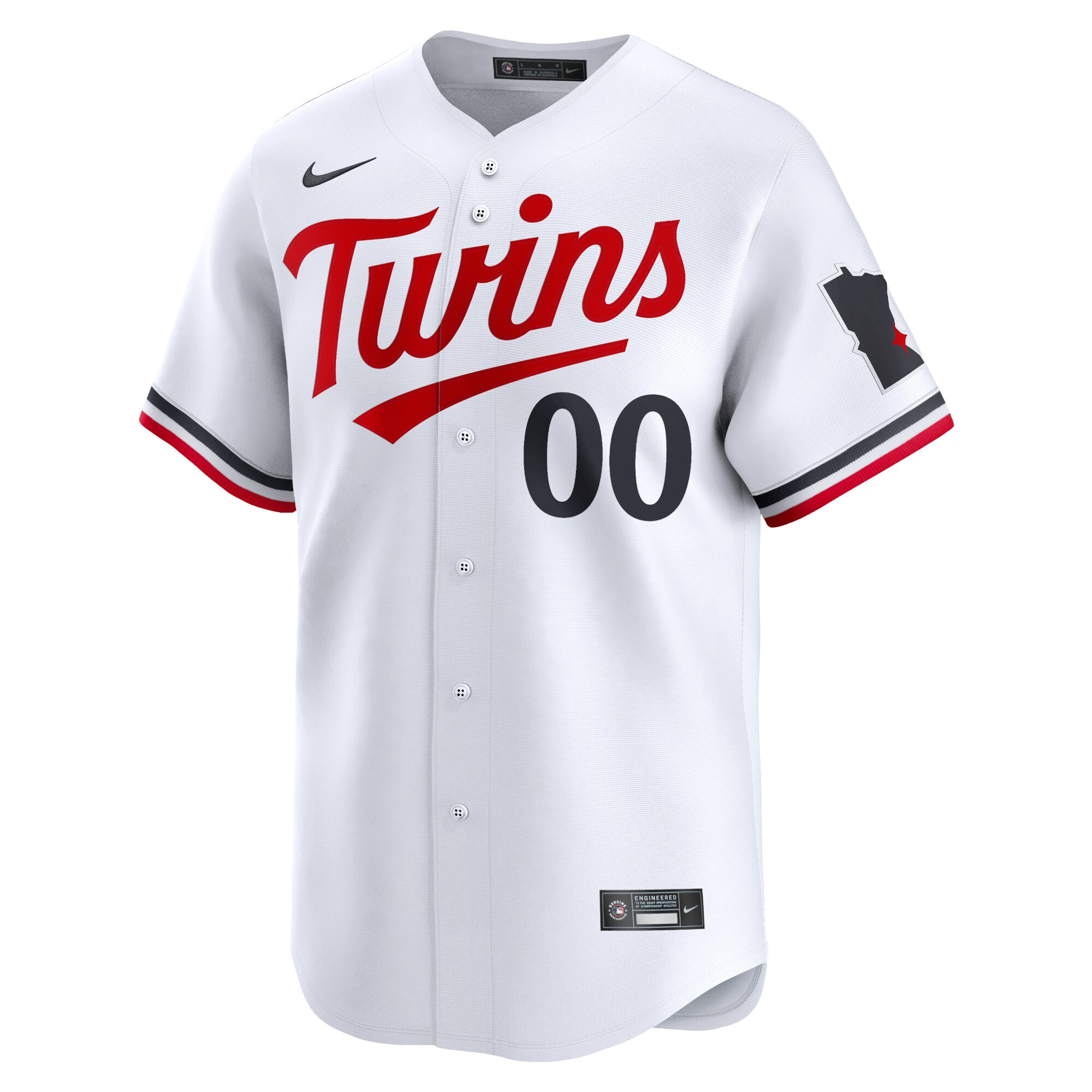 Minnesota Twins White Home Limited Custom MLB Jersey Youth