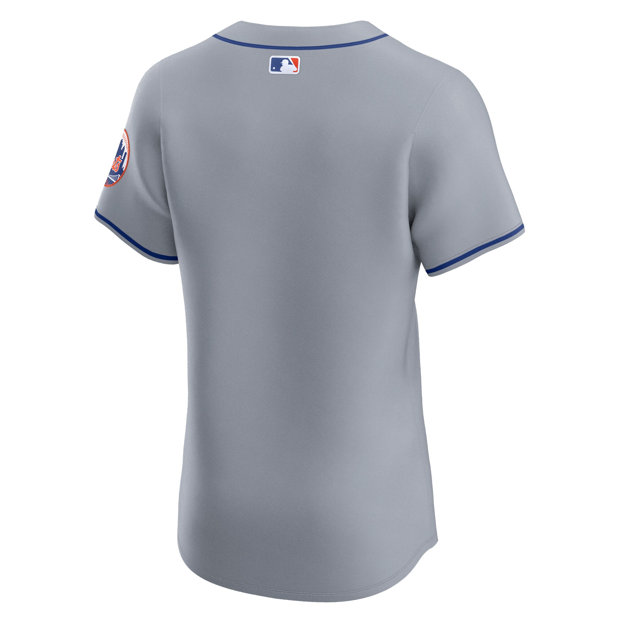 New York Mets Gray Road Vapor Premier Elite Patch MLB Jersey Men's