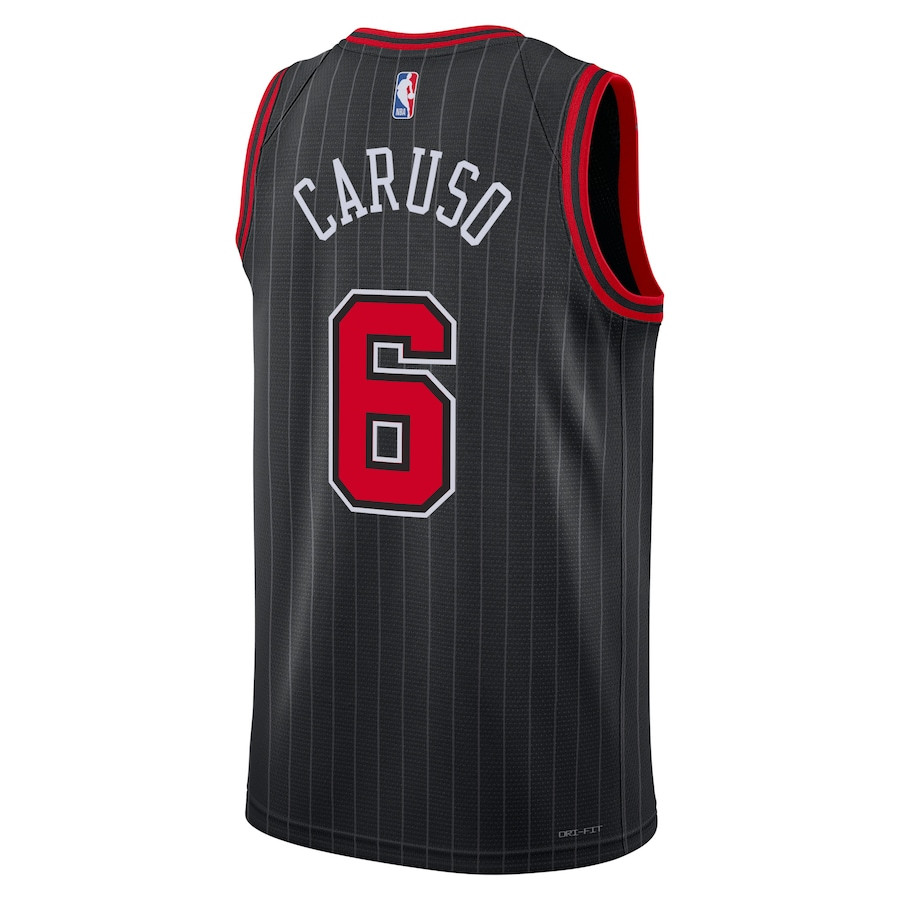 Alex Caruso 6 Chicago Bulls Unisex Swingman Statement Edition Black NBA Jersey Unisex