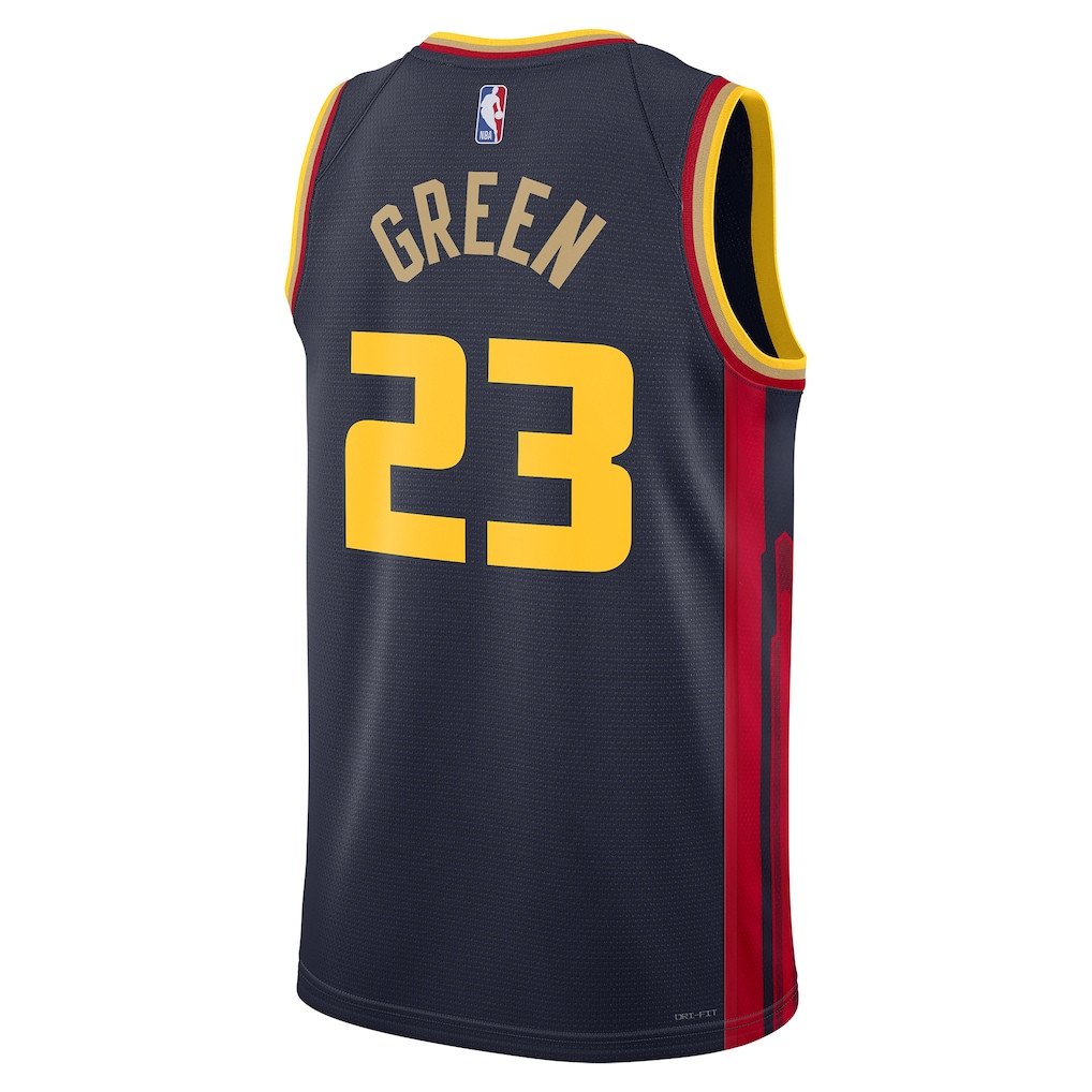 Draymond Green 23 Golden State Warriors Unisex 2024/25 Swingman Player City Edition Navy NBA Jersey Unisex