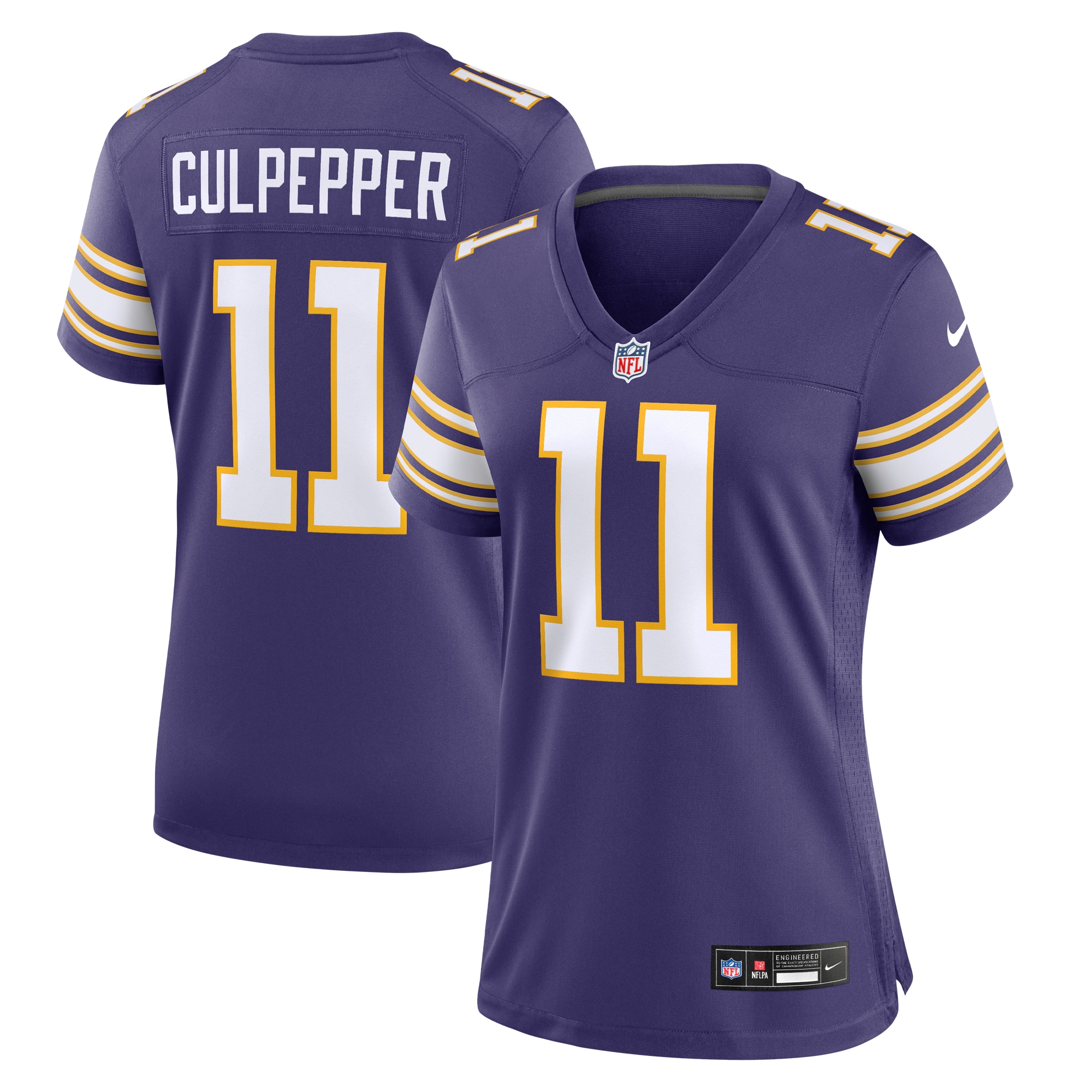 Minnesota Vikings Daunte Culpepper Purple Classic Retired Player Game NFL Jersey Women's