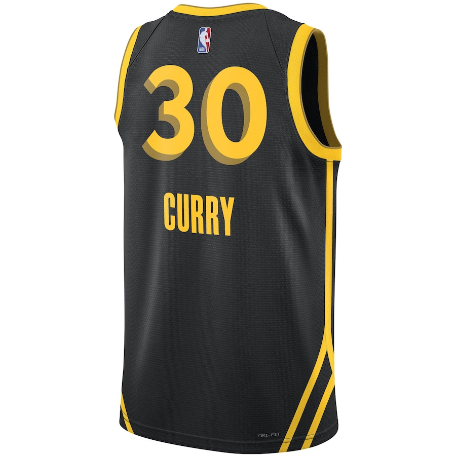 Stephen Curry 30 Golden State Warriors 2023/24 City Edition Swingman Black NBA Jersey Men's