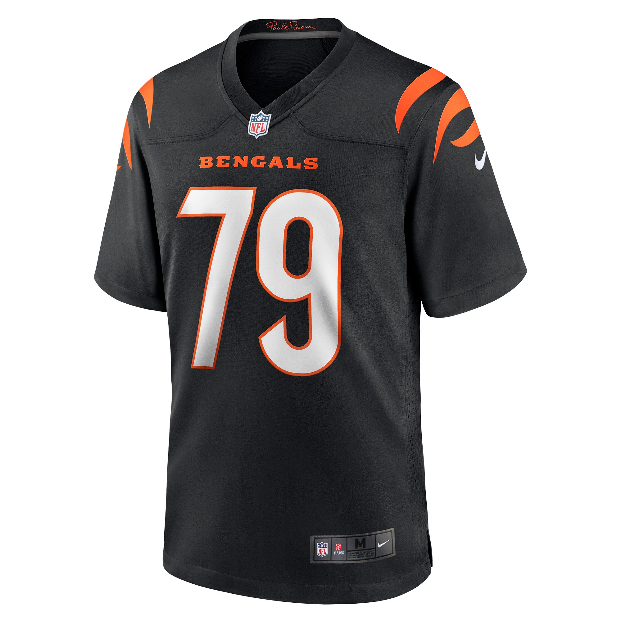 Cincinnati Bengals Jackson Carman Black Game NFL Jersey Men's