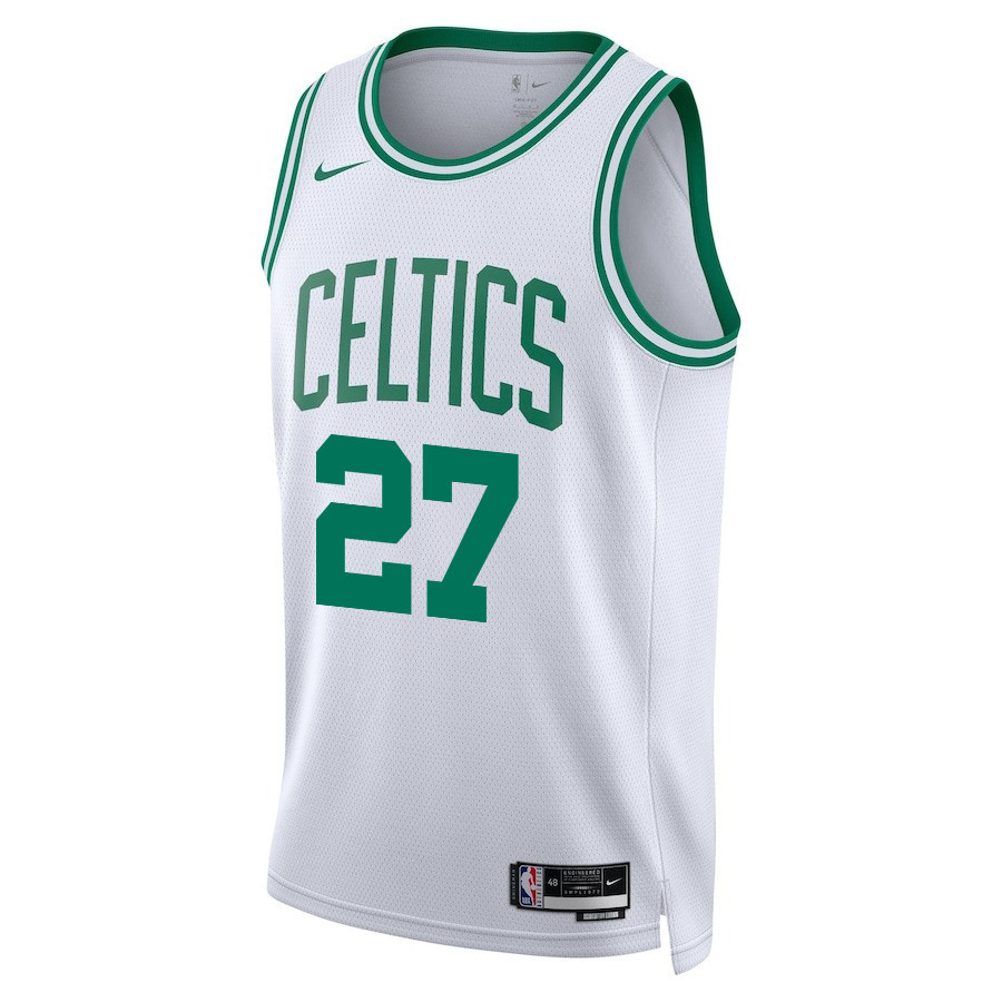 Jordan Walsh 27 Boston Celtics 2024 FINALS PATCH Swingman Association Editio White NBA Jersey Men's
