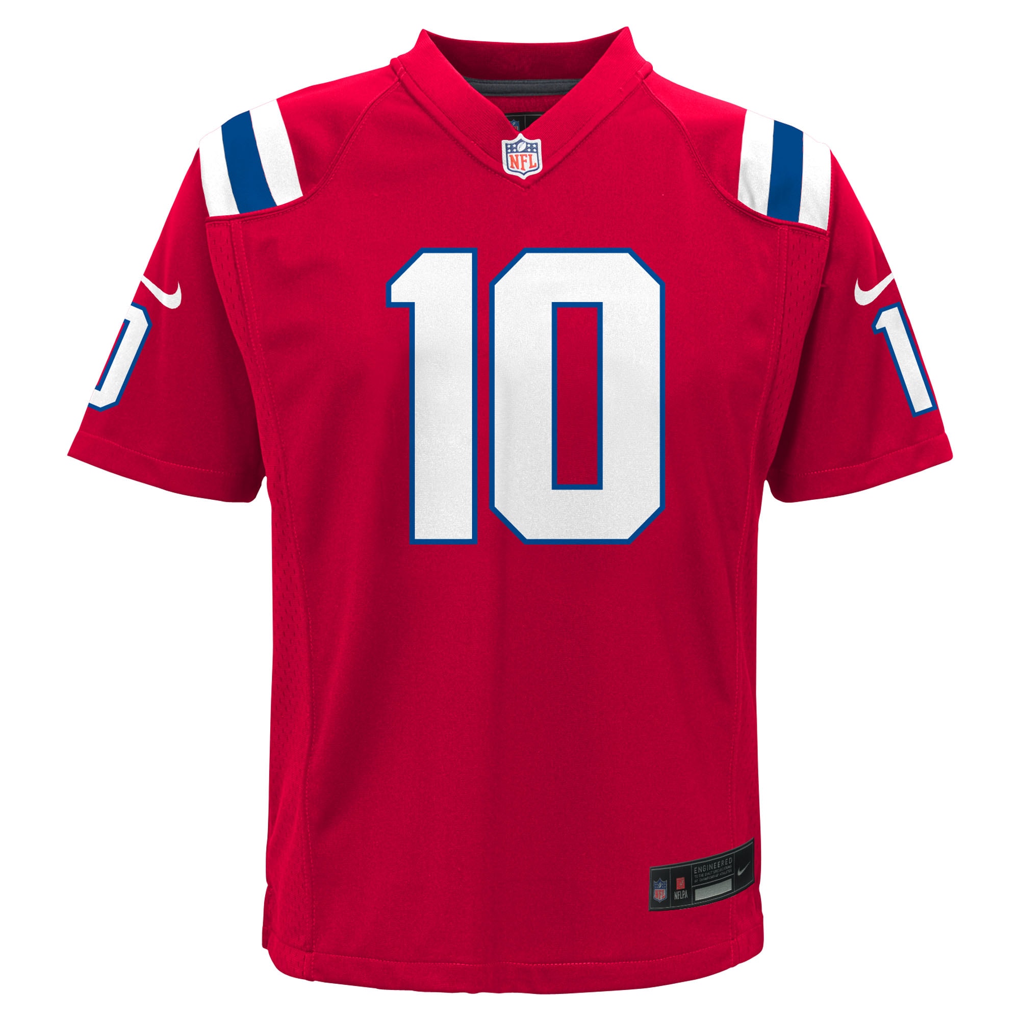 New England Patriots Drake Maye Red Alternate Game NFL Jersey Youth