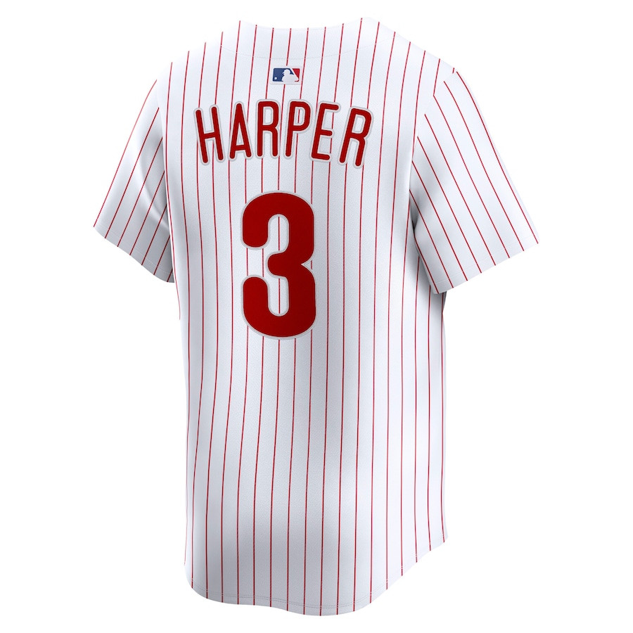 Bryce Harper 3 Philadelphia Phillies Home Limited Player White MLB Jersey Men's