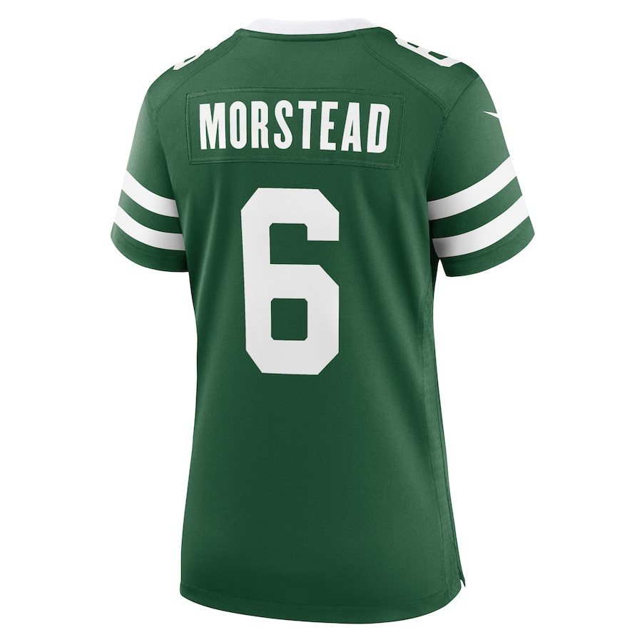 Thomas Morstead 6 New York Jets Team Game Legacy Green NFL Jersey Women's