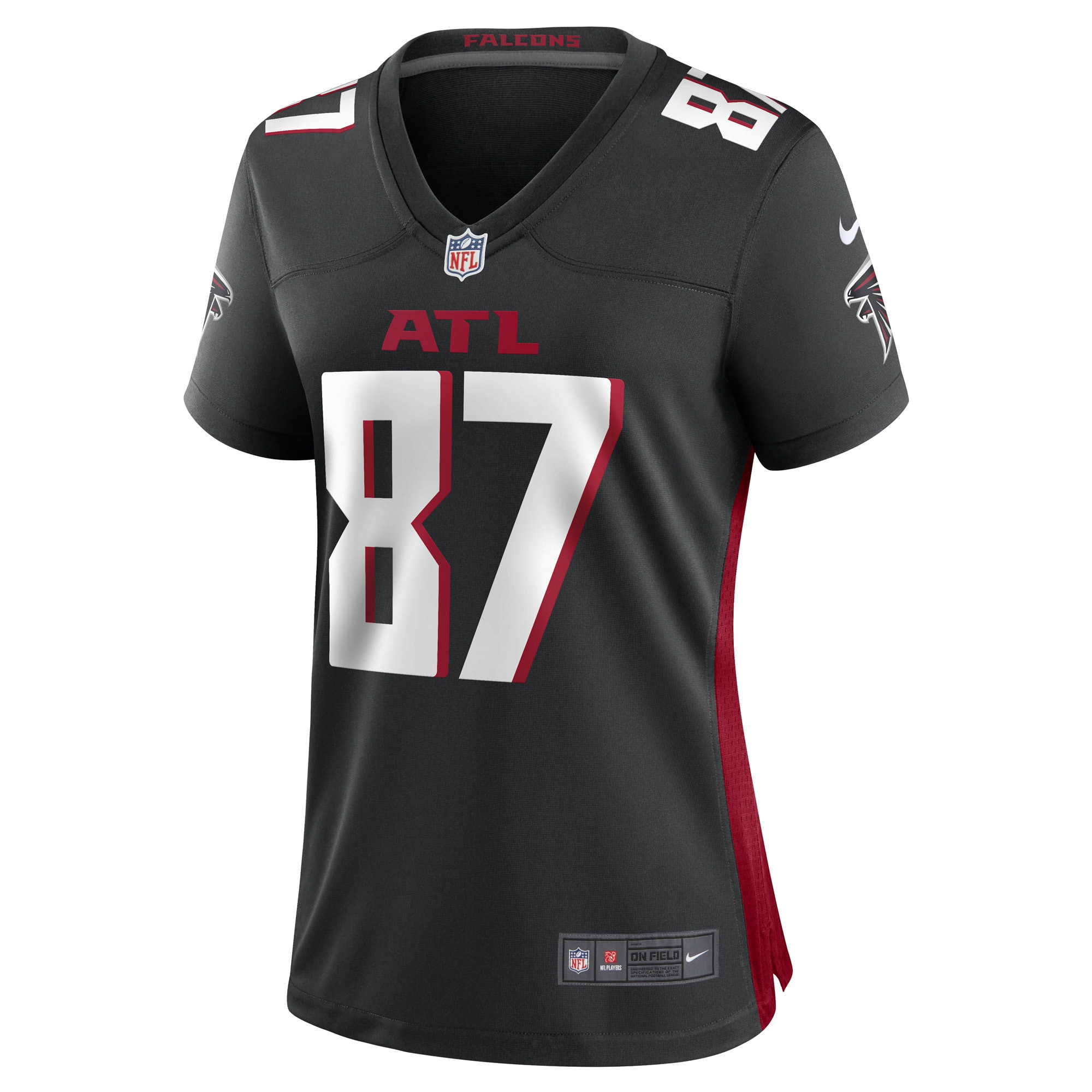 John FitzPatrick Atlanta Falcons Black Game Player NFL Jersey Women's