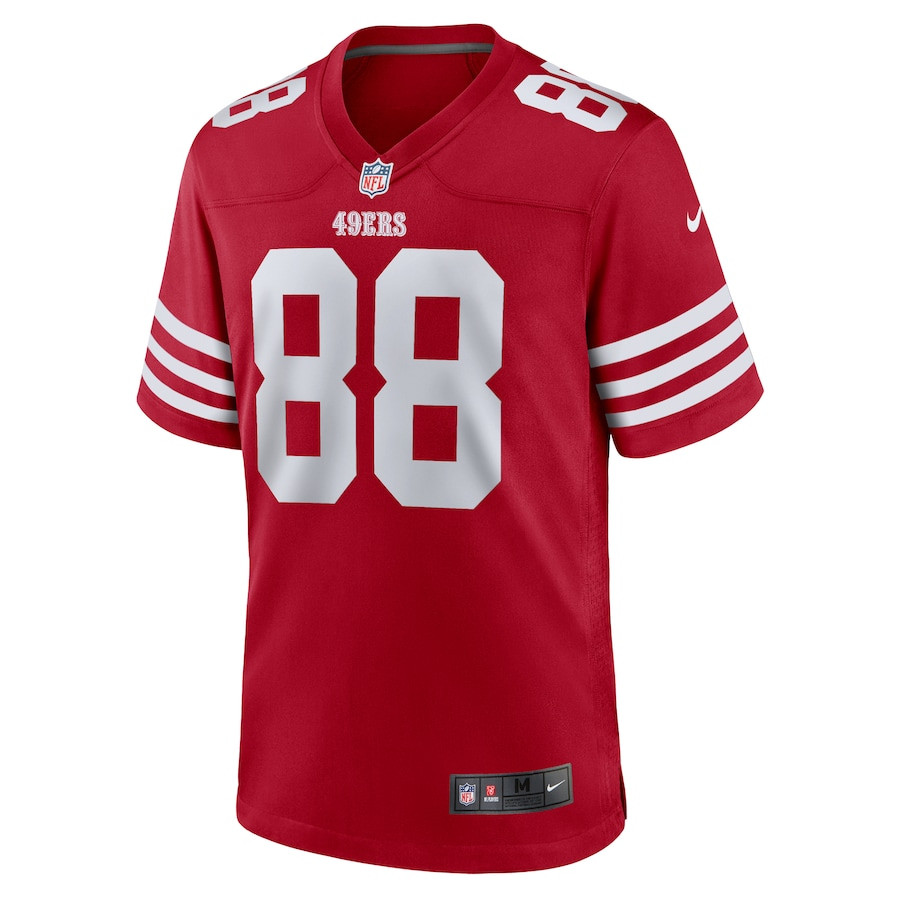 Jake Tonges 88 San Francisco 49ers Team Game Scarlet NFL Jersey Men's