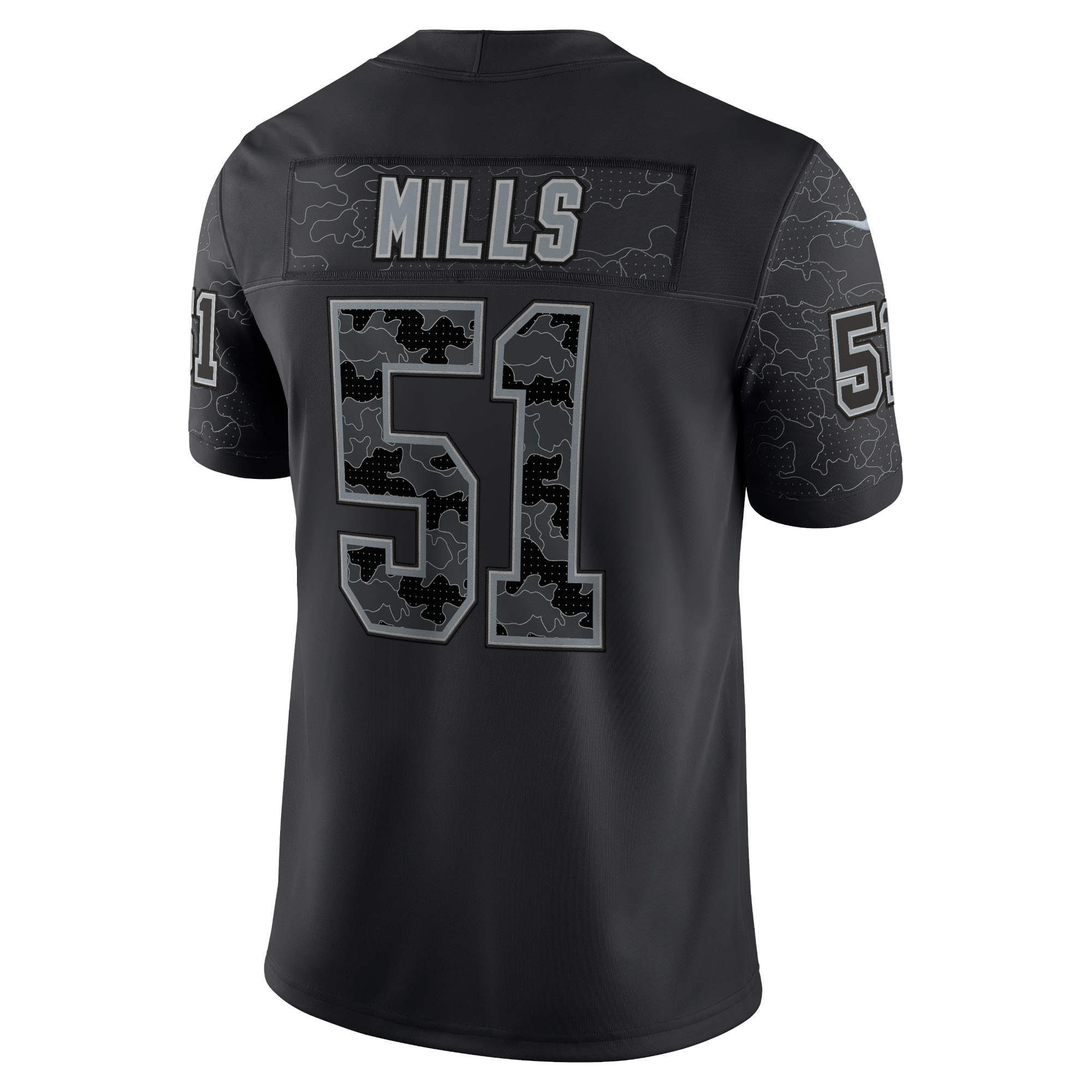 Carolina Panthers Sam Mills Black Retired Player RFLCTV Limited NFL Jersey Men's