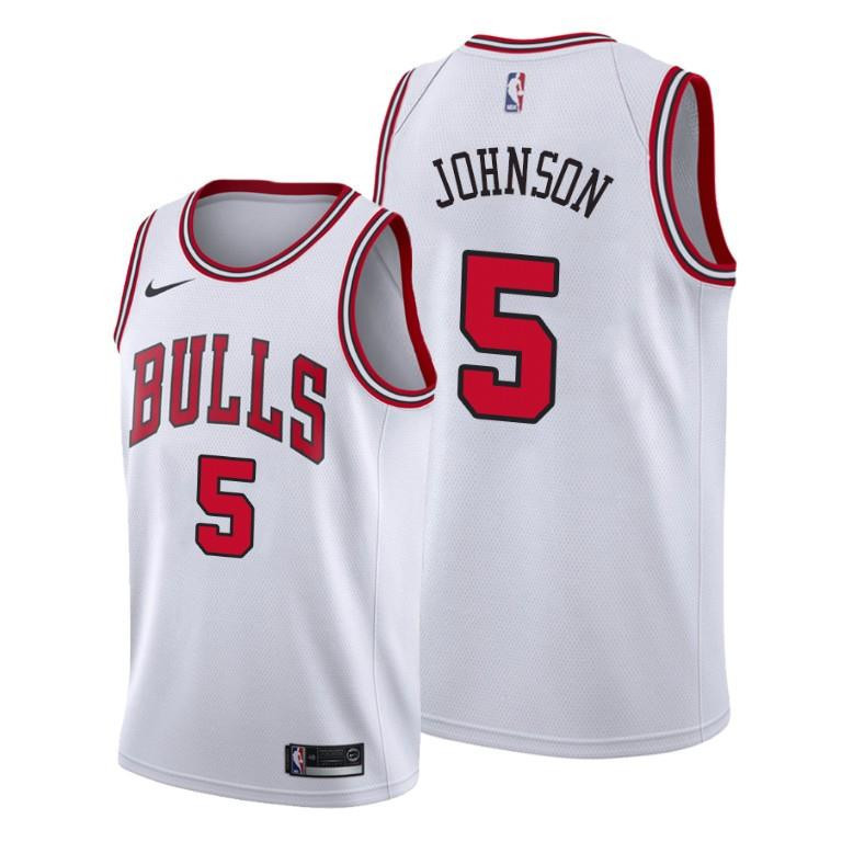 Stanley Johnson Chicago Bulls White Association Edition 5 NBA Jersey Men's