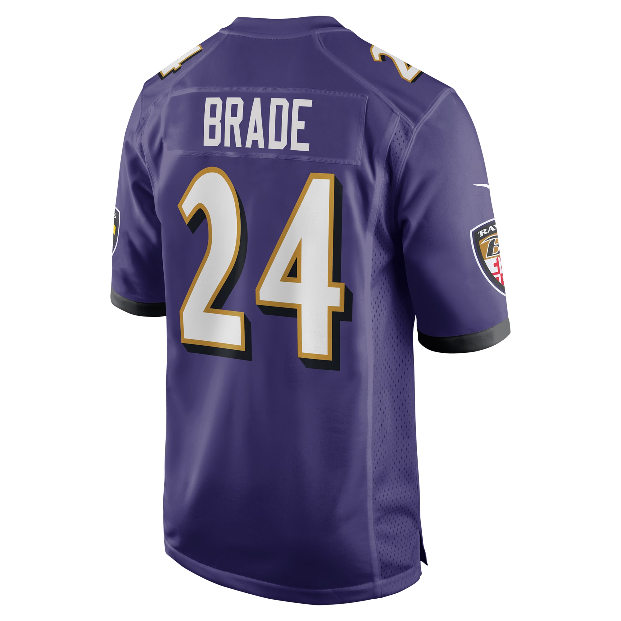 Baltimore Ravens Beau Brade Purple Team Game NFL Jersey Men's
