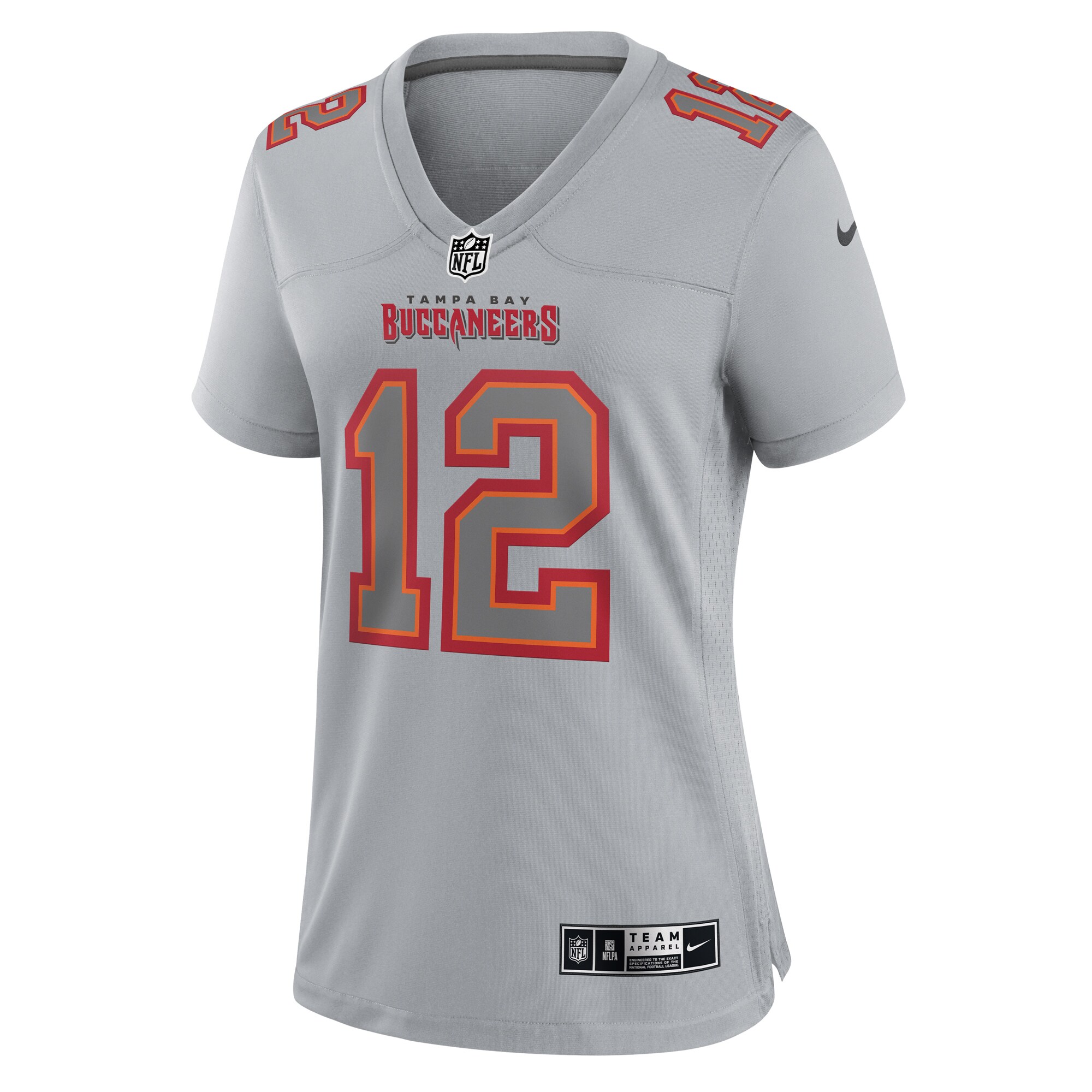Tampa Bay Buccaneers Tom Brady Gray Atmosphere Fashion Game NFL Jersey Women's