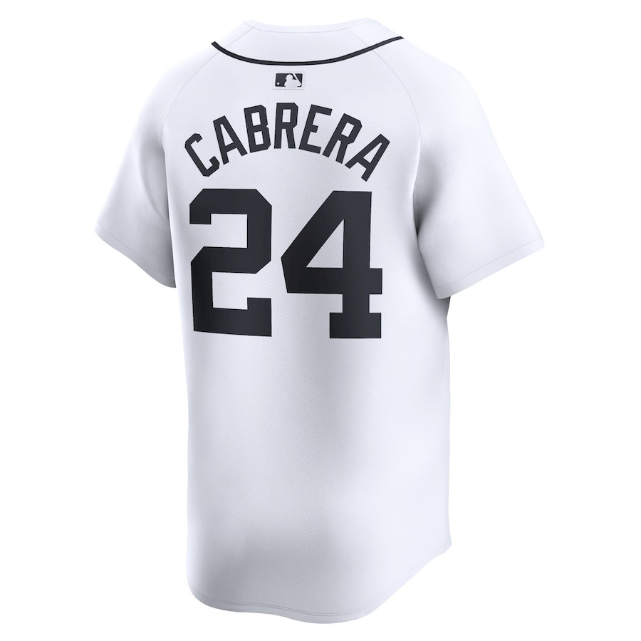 Miguel Cabrera 24 Detroit Tigers Home Limited Player White MLB Jersey Men's