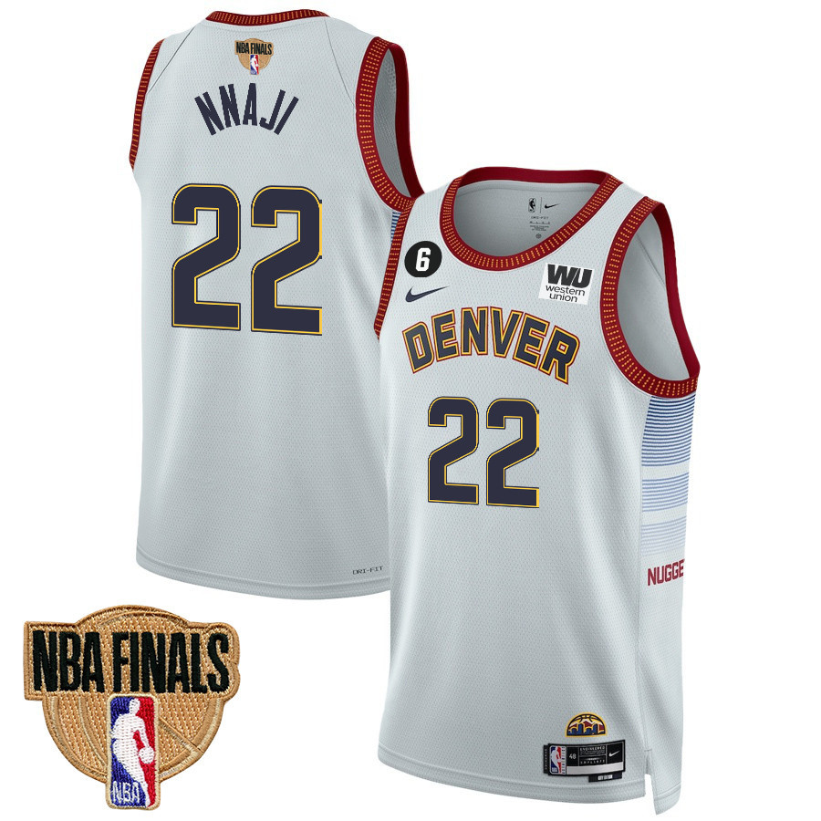 Collin Gillespie 22 Denver Nuggets Final Champions 2023 Swingman White NBA Jersey Men's