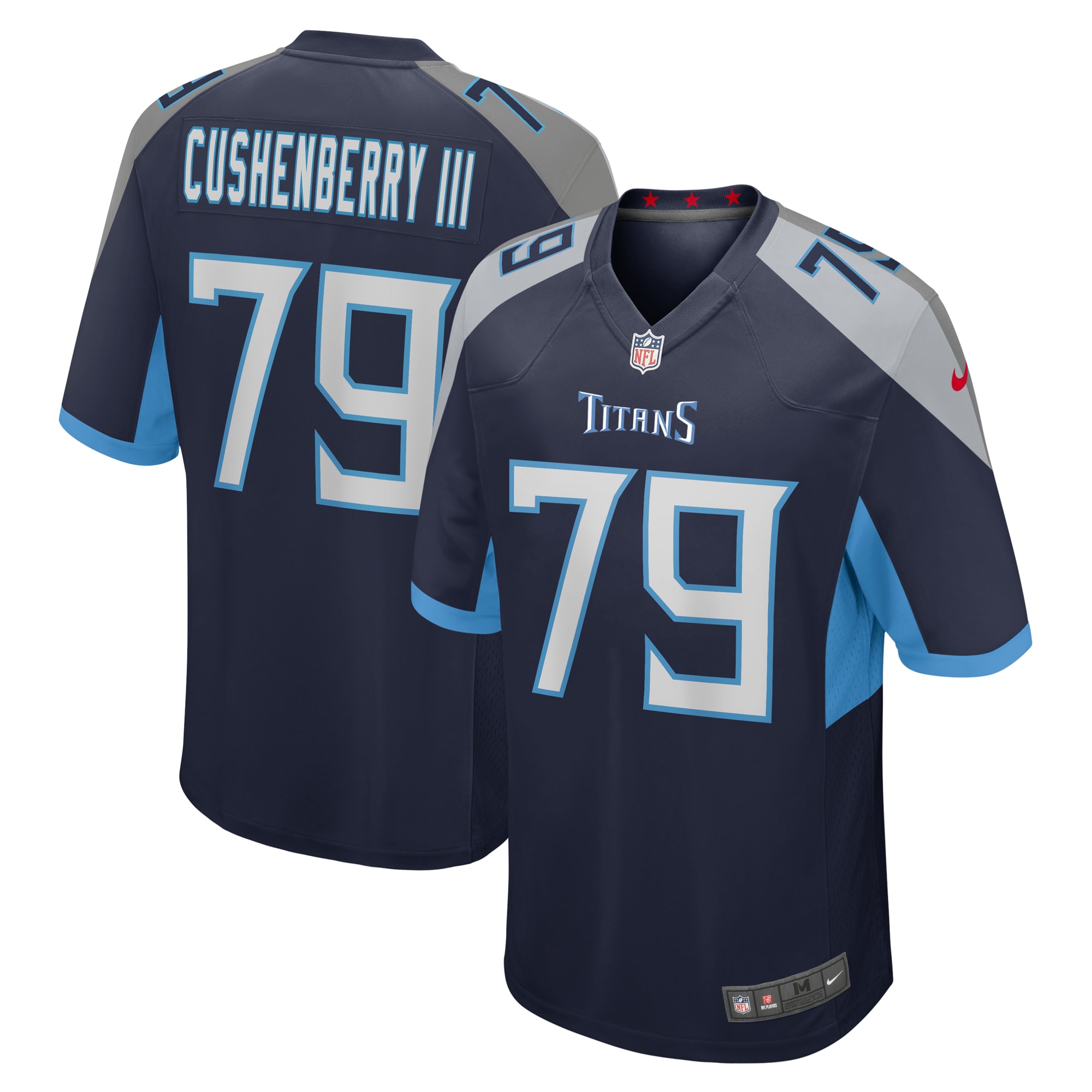 Tennessee Titans Lloyd Cushenberry III Navy Game NFL Jersey Men's