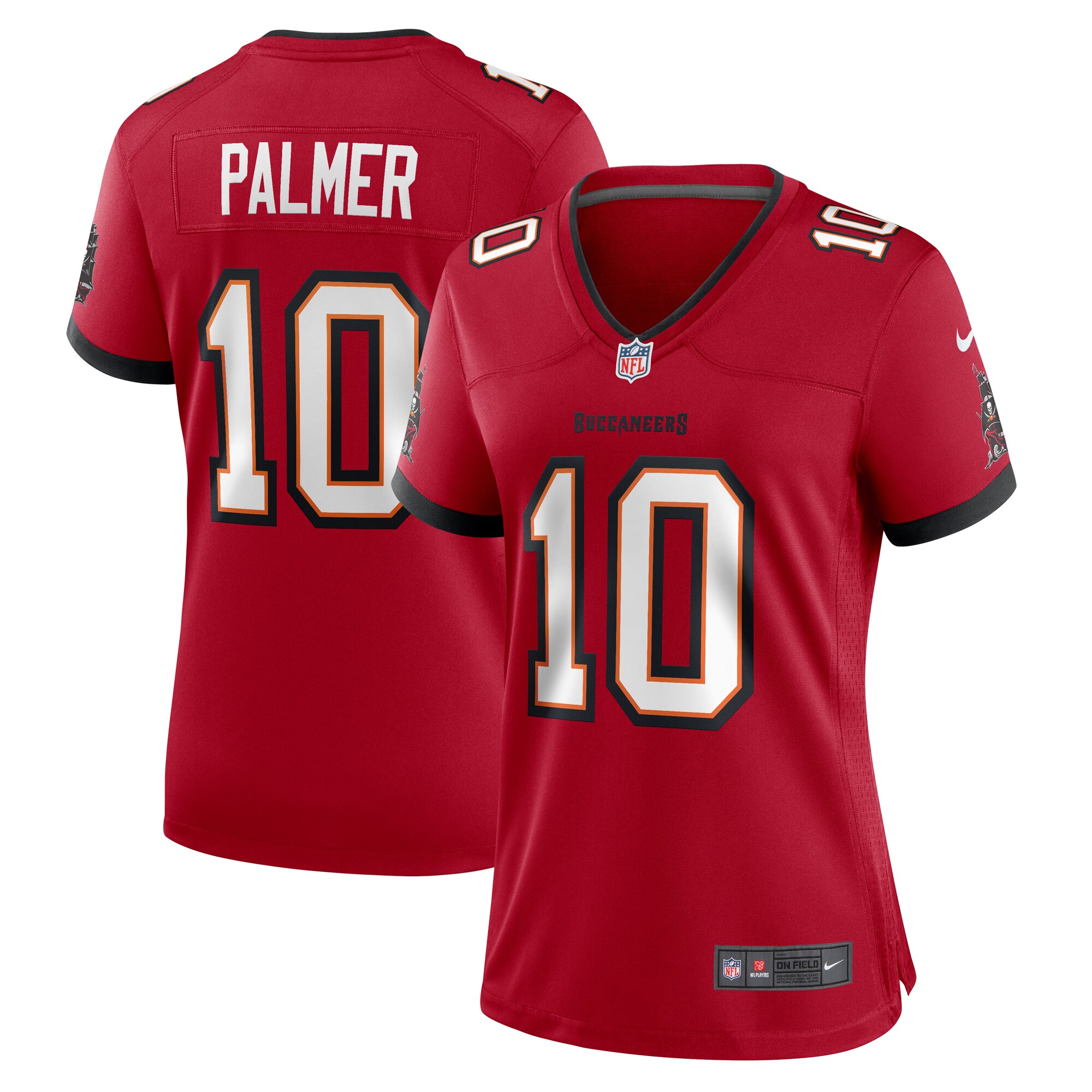 Tampa Bay Buccaneers Trey Palmer Red Game NFL Jersey Women's