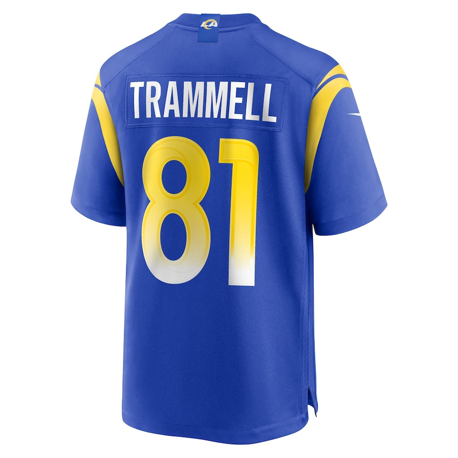 Austin Trammell 81 Los Angeles Rams Game Player Royal NFL Jersey Men's