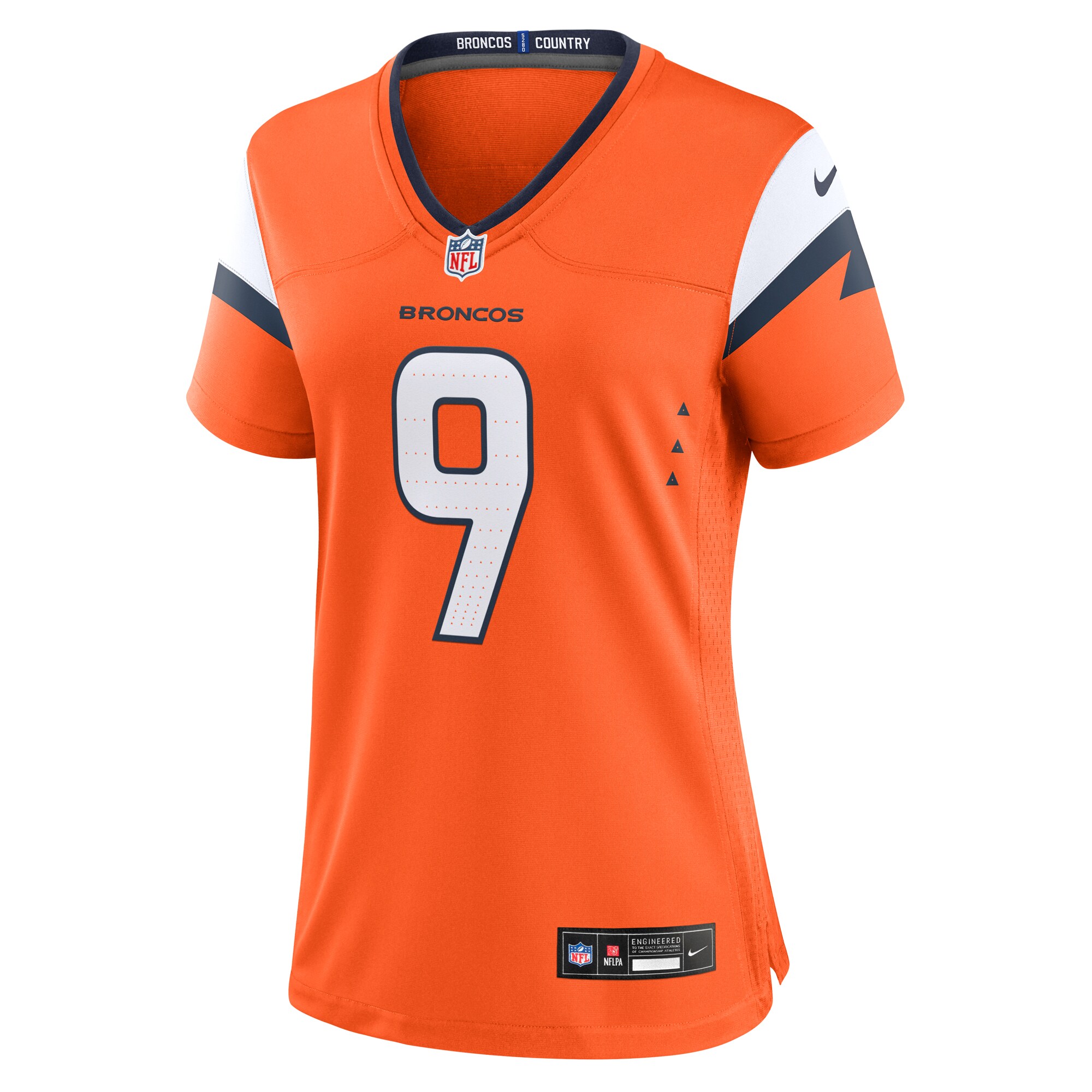 Denver Broncos Riley Dixon Orange Team Game NFL Jersey Women's