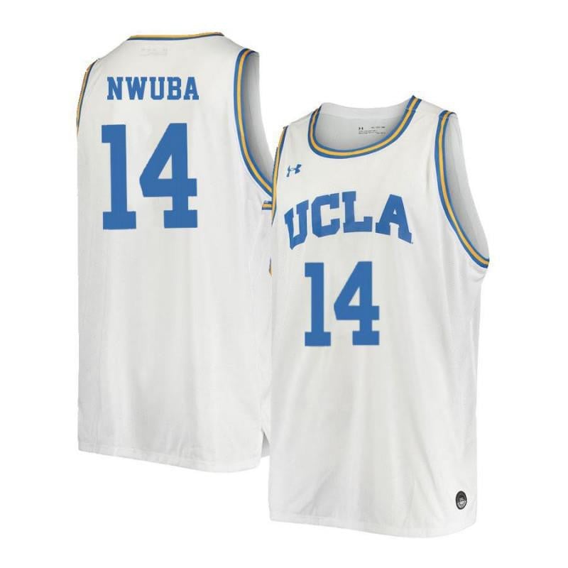 14 Kenneth Nwub White Retro Elite UCLA Bruins NCAA Jersey Men's