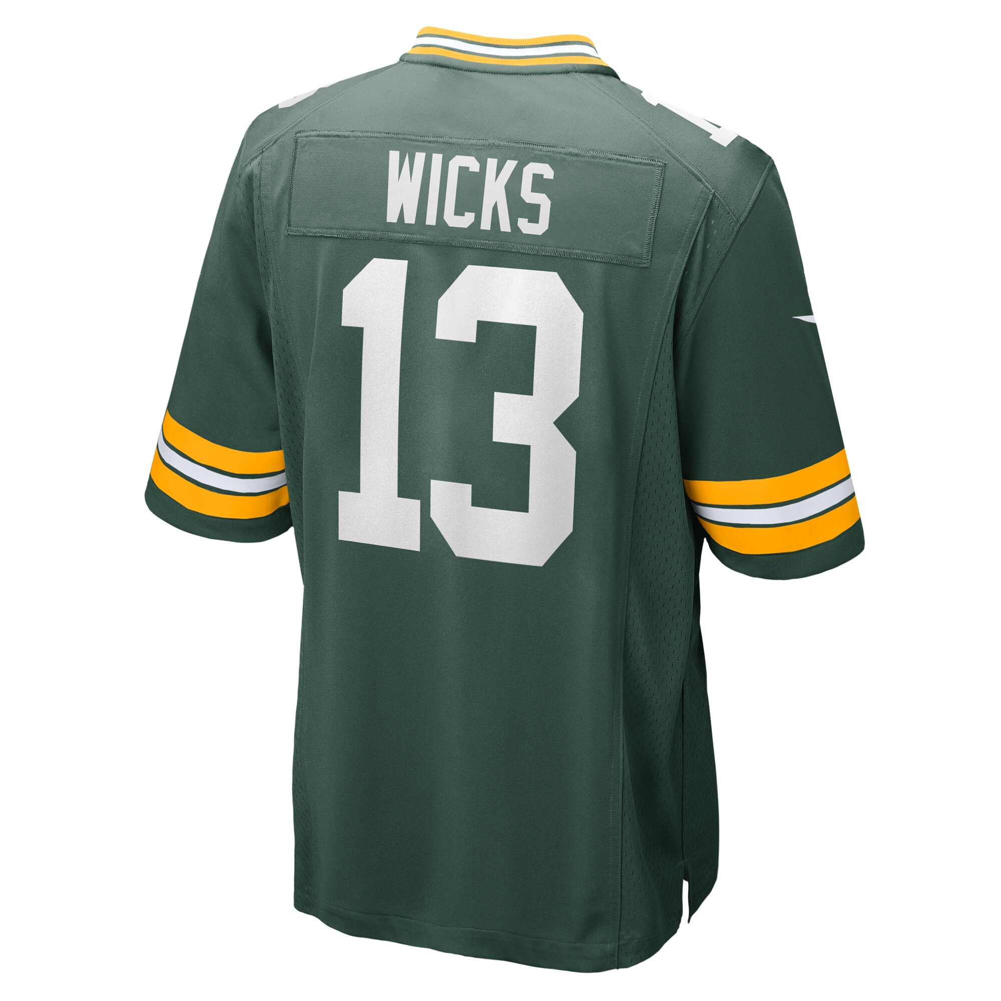 Green Bay Packers Dontayvion Wicks Green Game NFL Jersey Men's