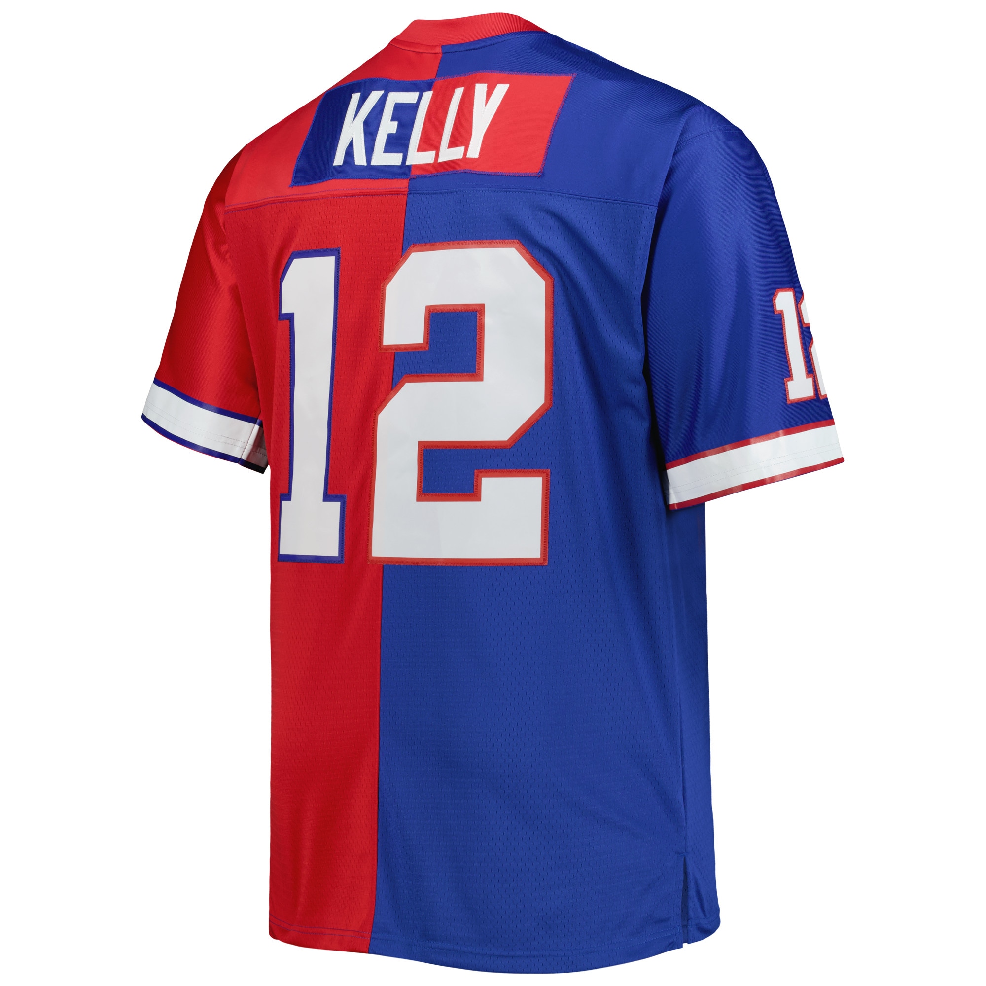 Buffalo Bills Jim Kelly Mitchell Ness Royal/Red Big Tall Split Legacy Retired Player NFL Jersey Men's