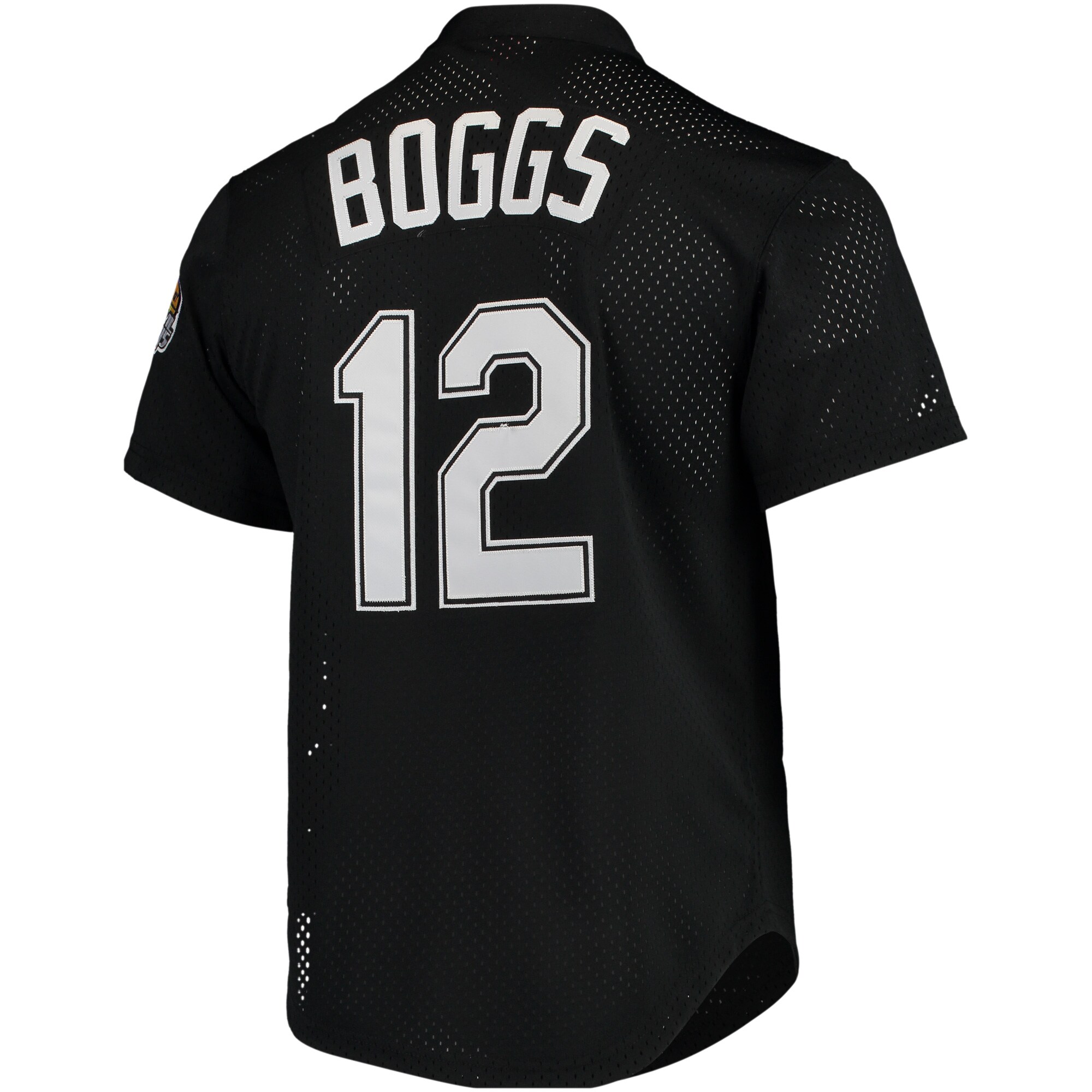 Tampa Bay Rays Wade Boggs Mitchell Ness Black Cooperstown 1991 Mesh Batting Practice MLB Jersey Men's