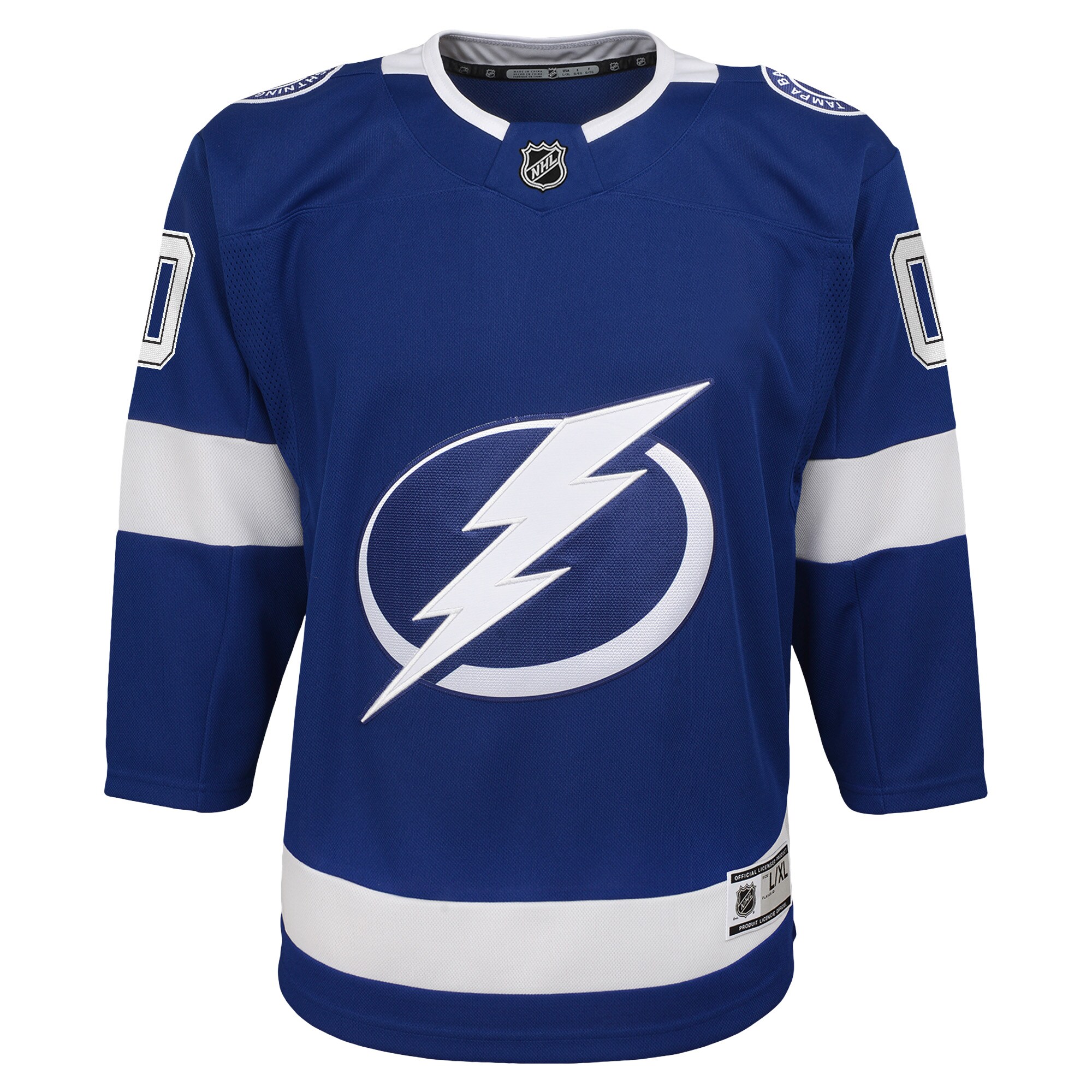 Tampa Bay Lightning Blue Home Custom Premier NHL Jersey Youth