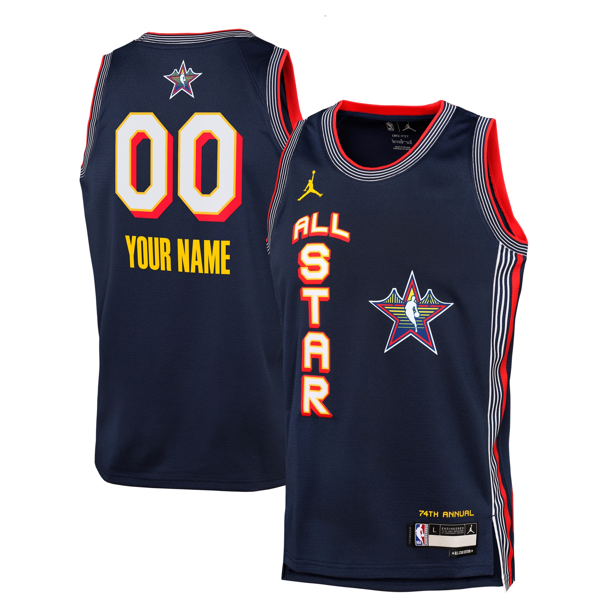 NBA All Star 2025 Swingman Team Nav NBA Jersey Youth