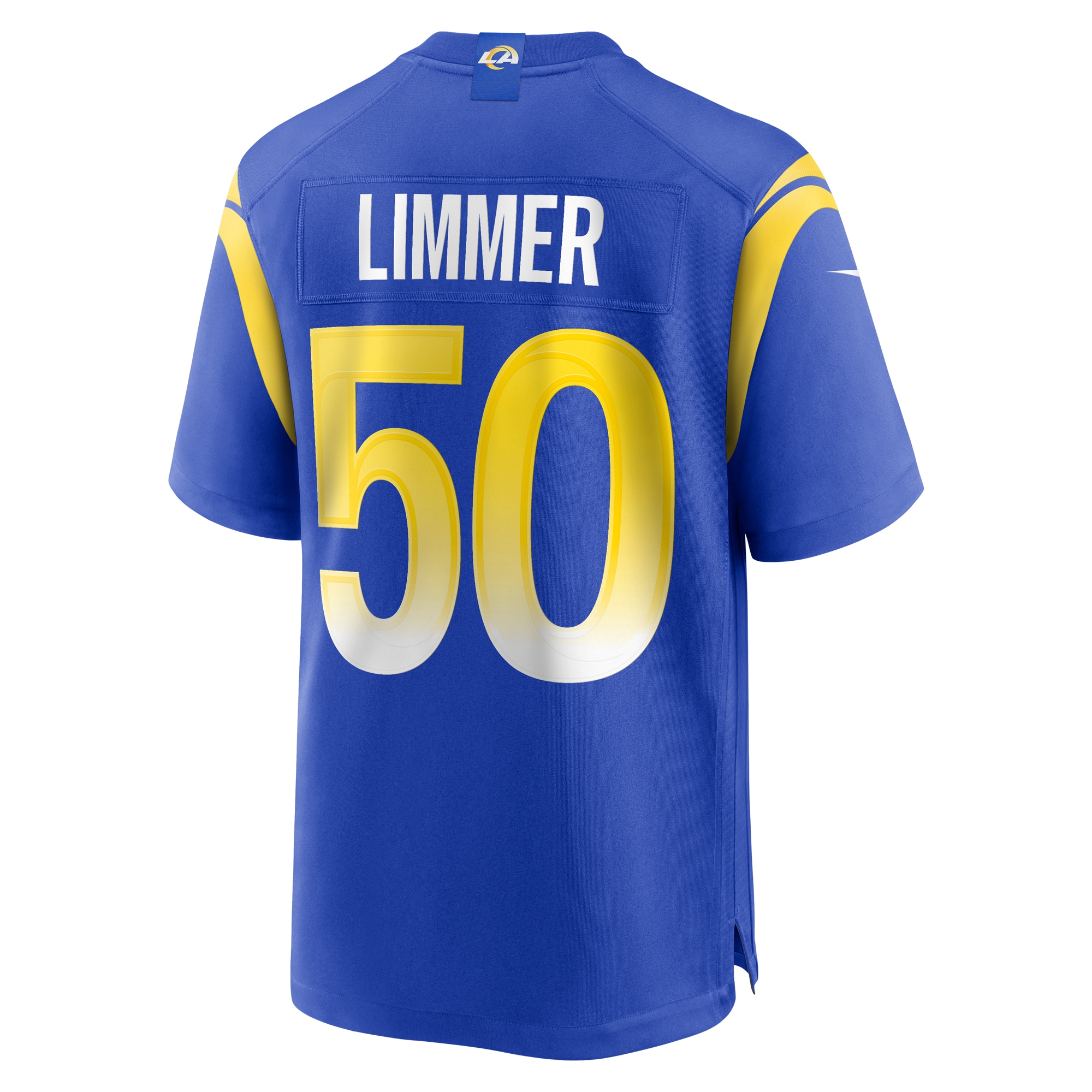 Los Angeles Rams Beaux Limmer Royal Team Game NFL Jersey Men's