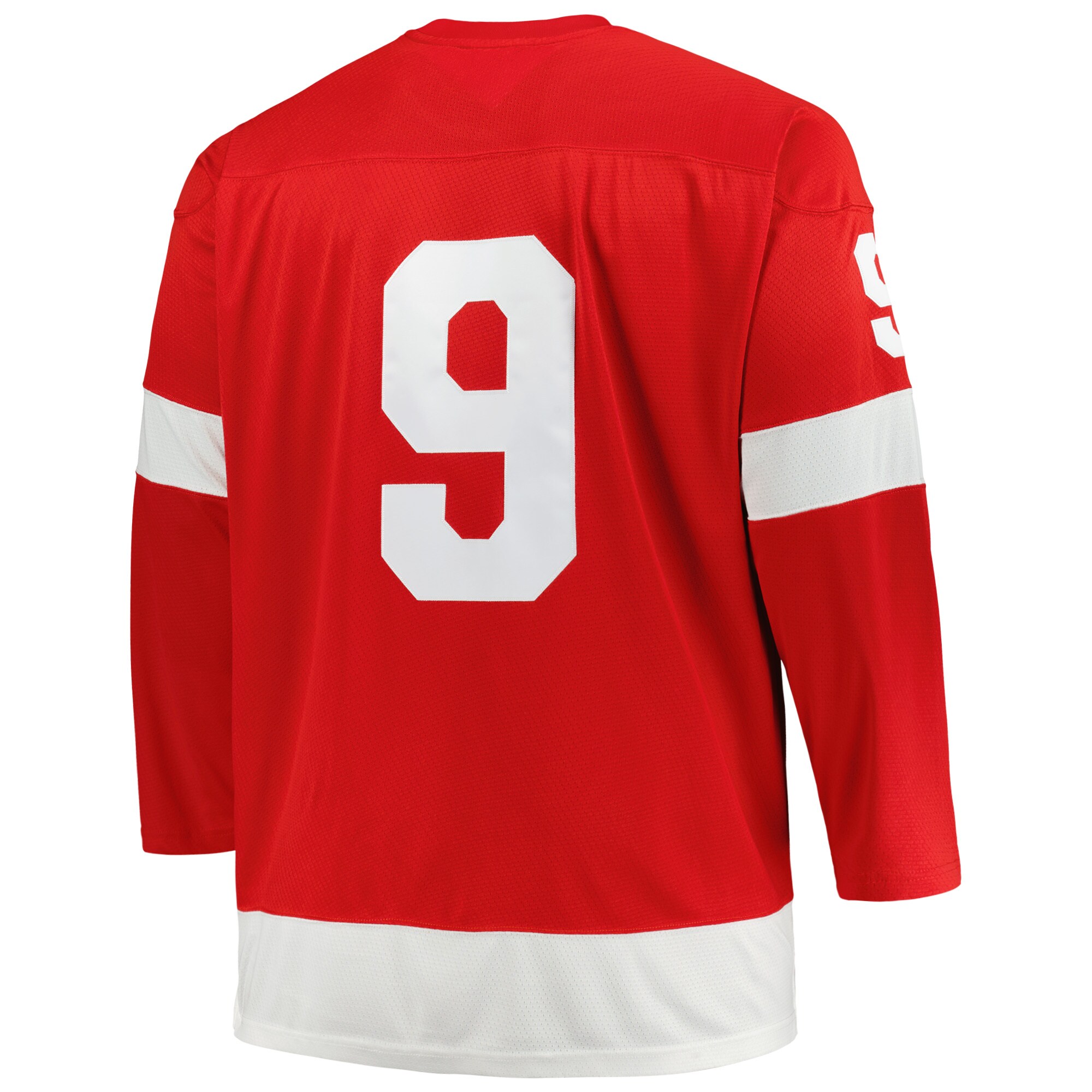 Detroit Red Wings Gordie Howe Mitchell Ness Red Big Tall 1960 Captain Patch Blue Line Player NHL Jersey Men's