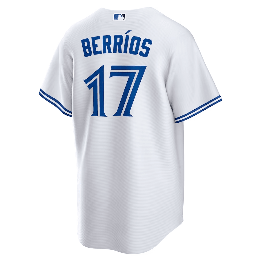 Jos? Berr?os 17 Toronto Blue Jays Home White MLB Jersey Men's
