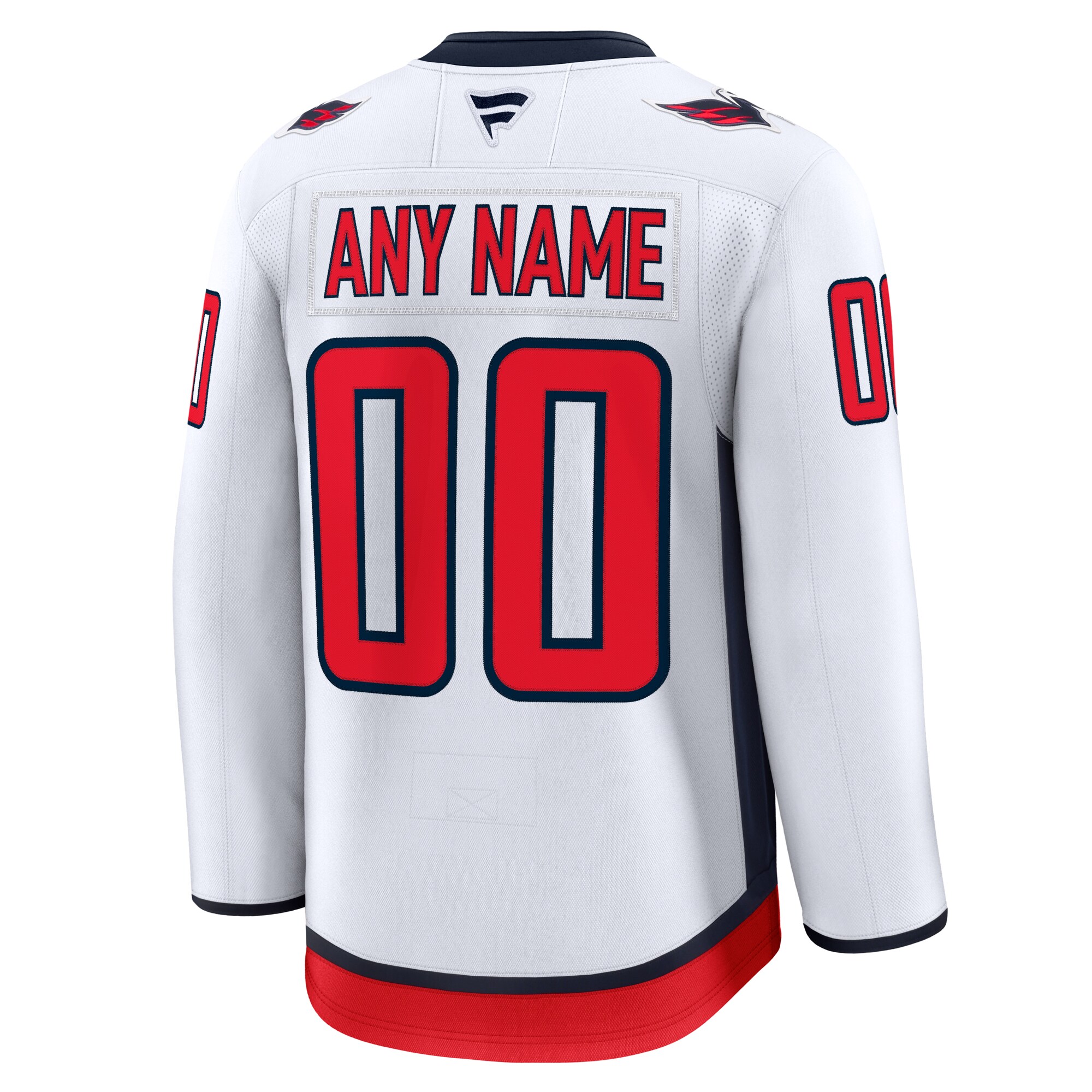 Washington Capitals White Away Premium Custom NHL Jersey Men's