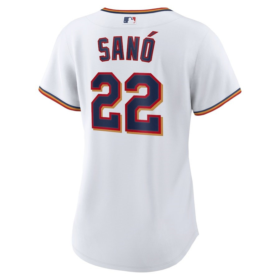 Miguel Sano 22 Minnesota Twins Home Player White MLB Jersey Women's