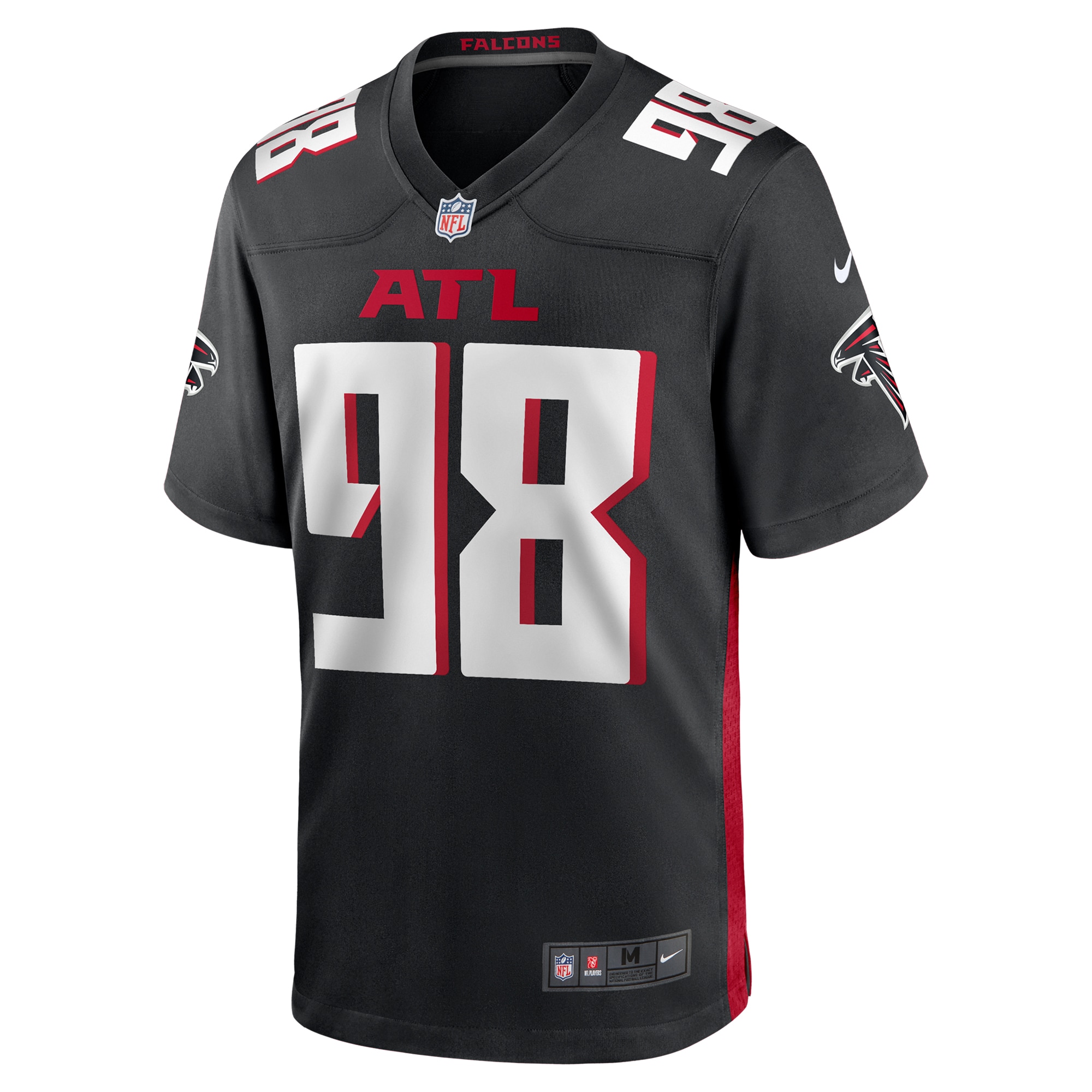 Atlanta Falcons Ruke Orhorhoro Black Team Game NFL Jersey Men's