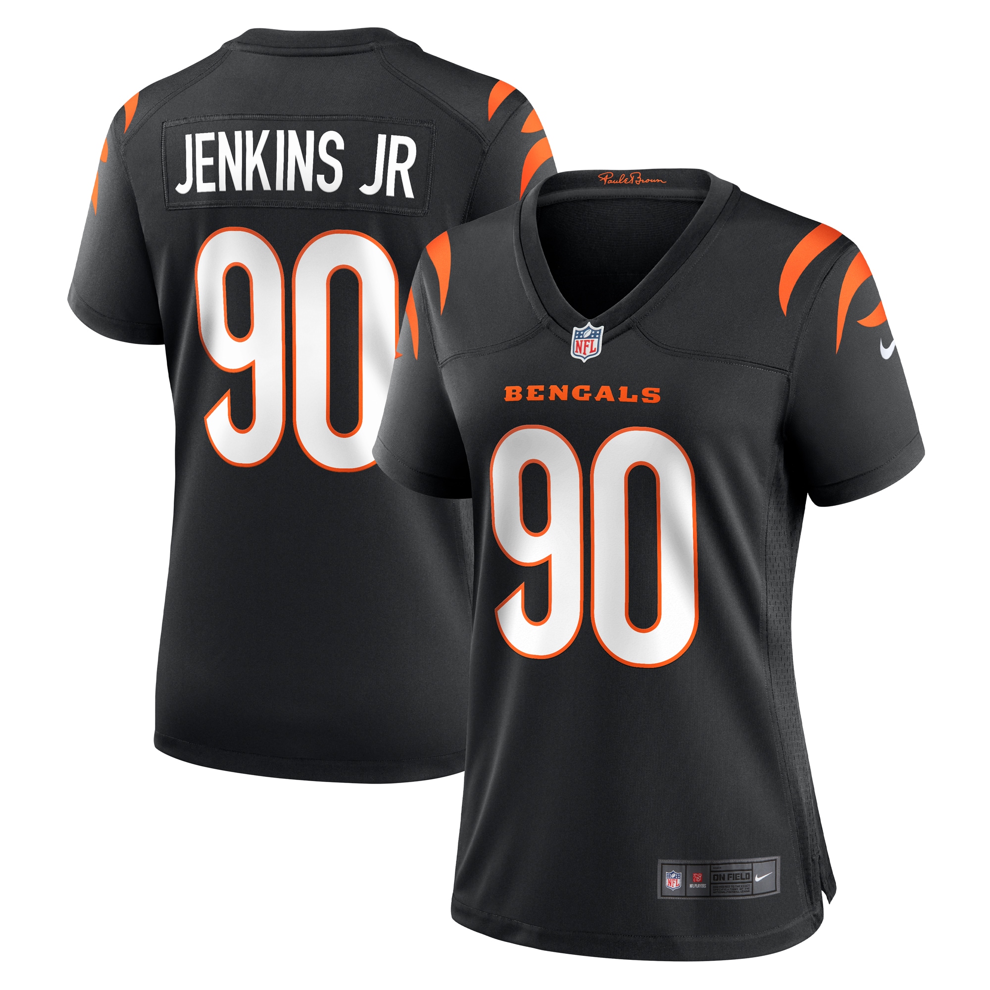 Cincinnati Bengals Kris Jenkins Jr. Black Game NFL Jersey Women's