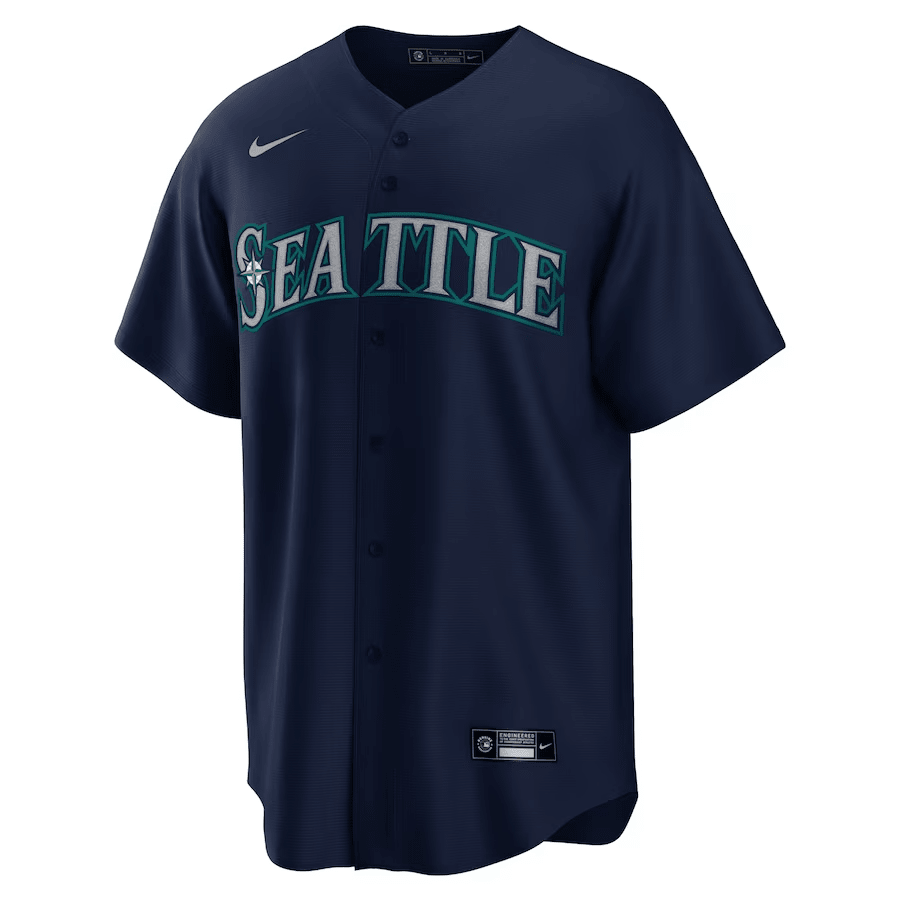 Seattle Mariners Alternate Navy MLB Jersey Men's